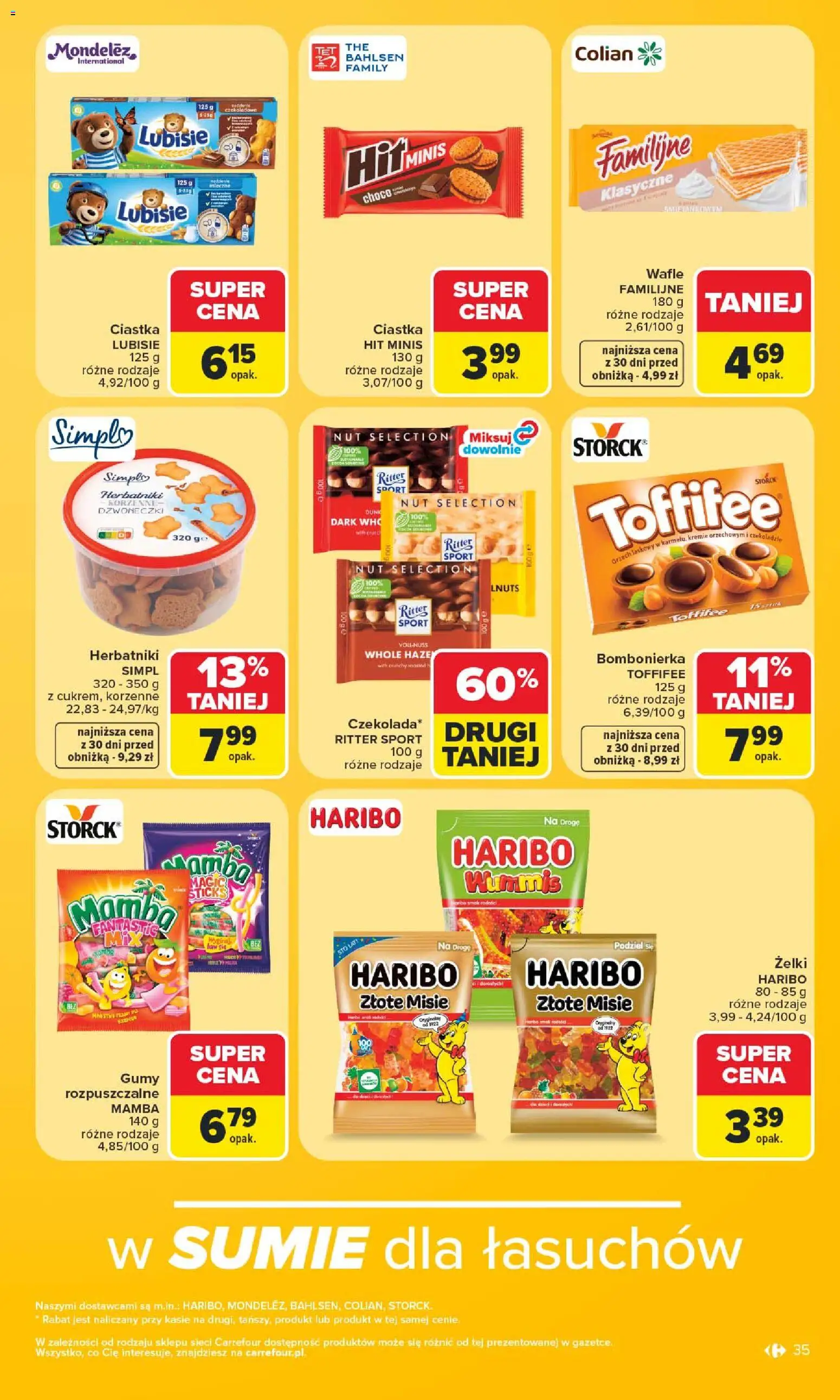 Carrefour gazetka od 29.06.2026 | Strona: 37 | Produkty: Wafle, Gumy, Bombonierka, Ciastka