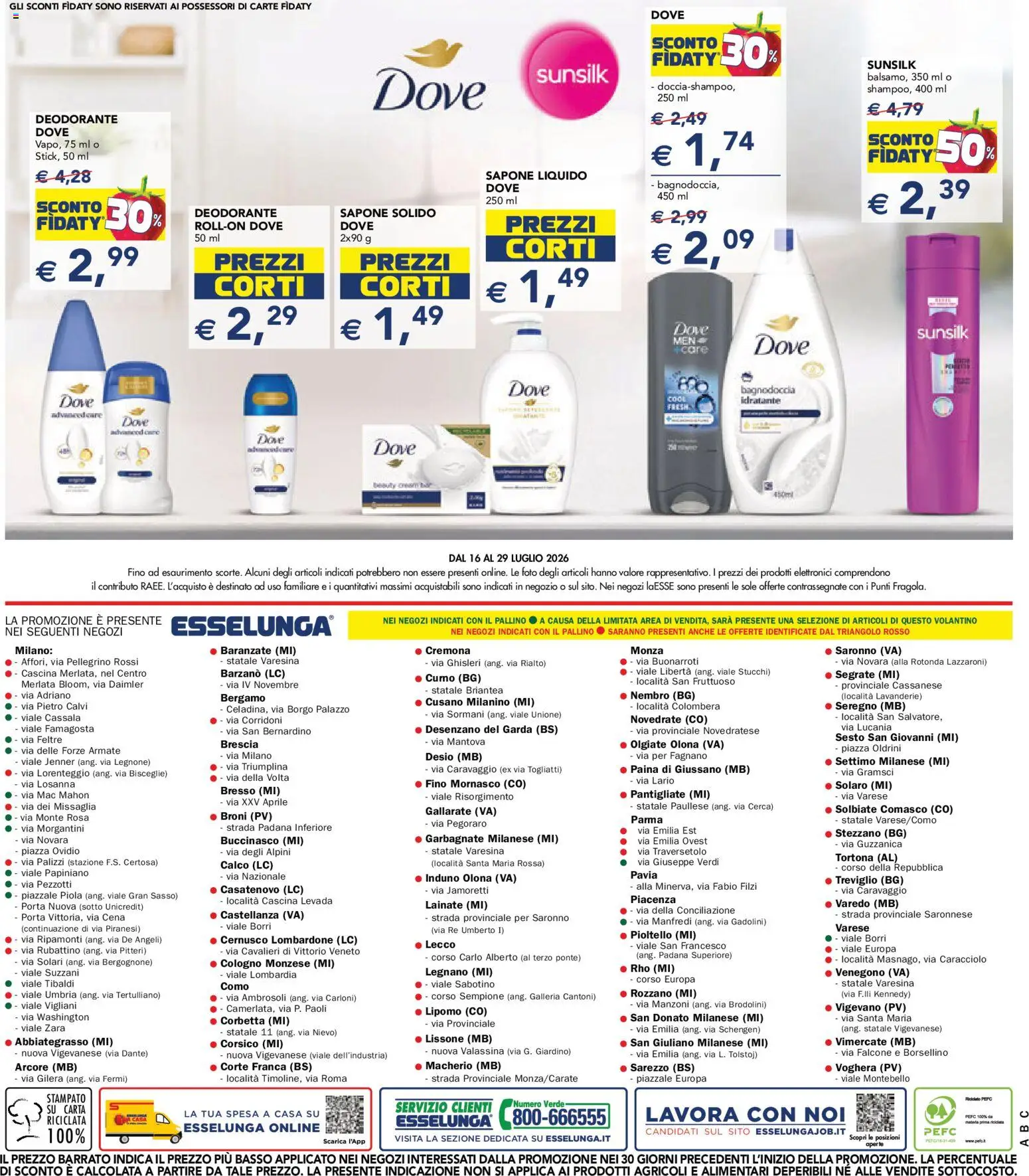 Volantino Esselunga S del 16/07/2026 | Pagina: 27 | Prodotti: Sapone, Deodorante
