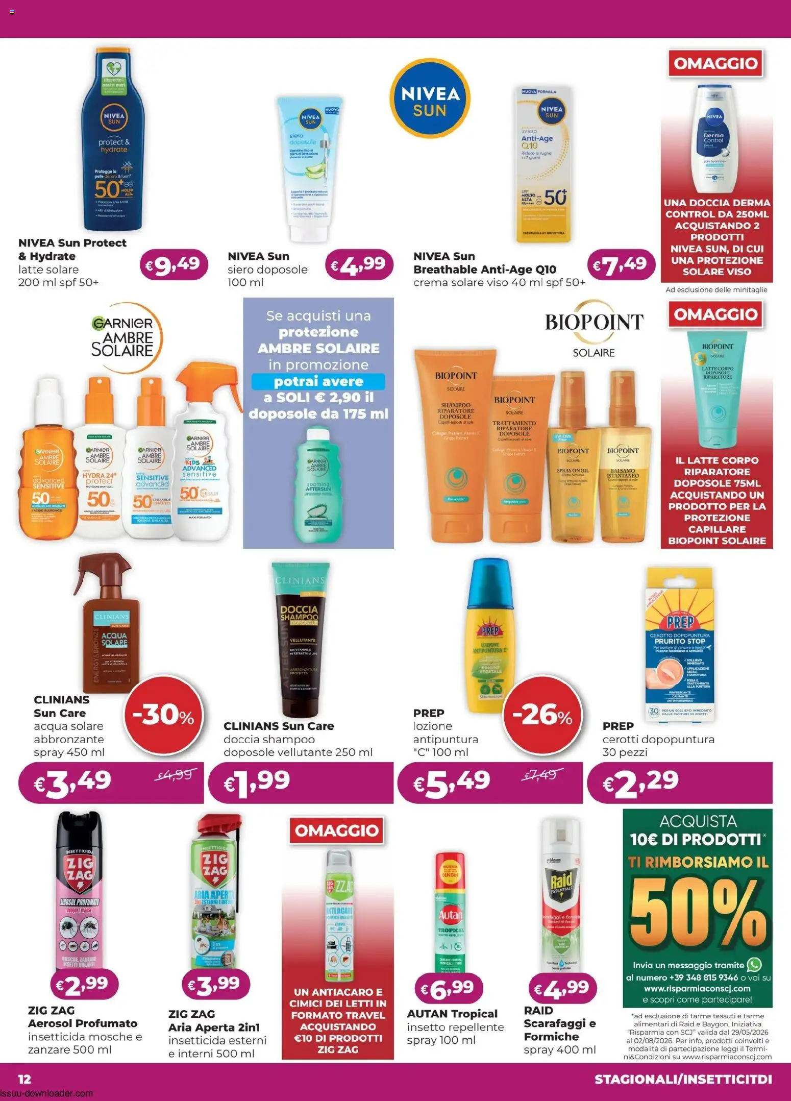 Volantino La Saponeria del 11.06.2026 | Pagina: 12 | Prodotti: Crema, Crema solare, Latte, Doccia