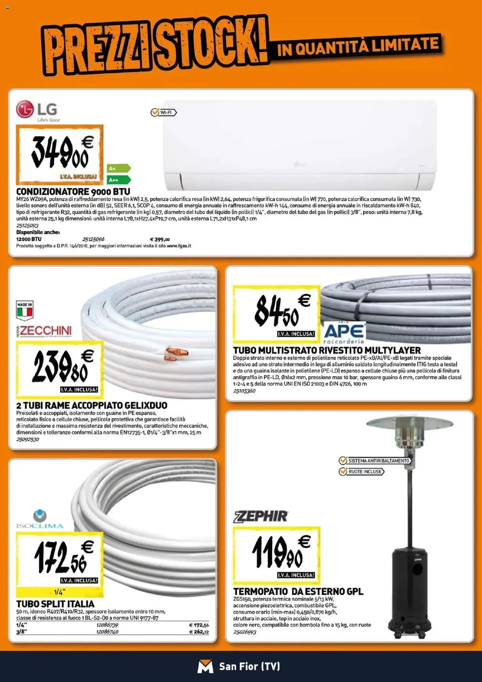 Nuovo TECNOMAT catalogo San Fior dal 27/08/2026 > offerte anteprima 🛍️ | Pagina: 8 | Prodotti: TV, Alluminio, Tubi, Condizionatore