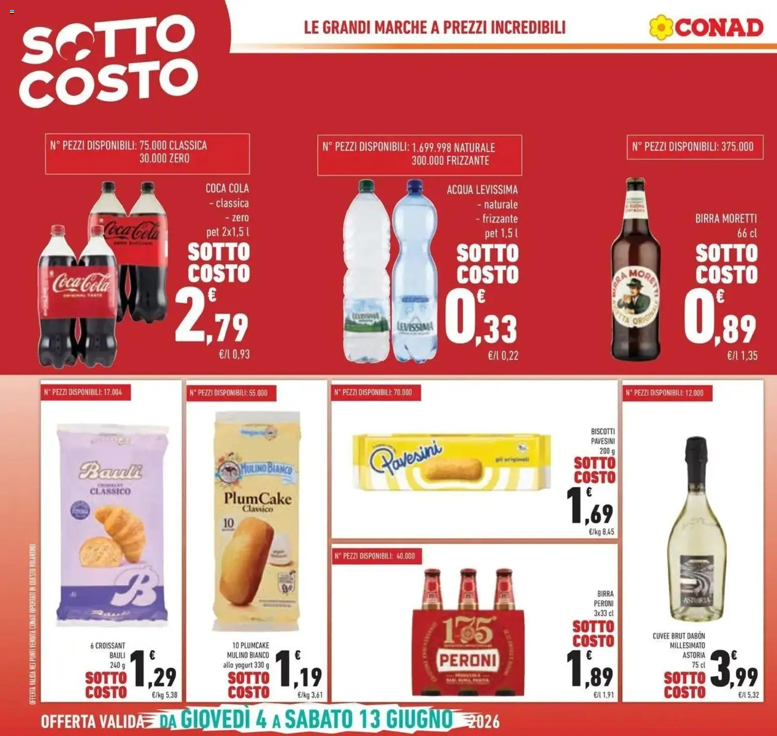 Volantino Conad del 03/06/2026 | Pagina: 8 | Prodotti: Yogurt, Birra, Biscotti, Coca Cola