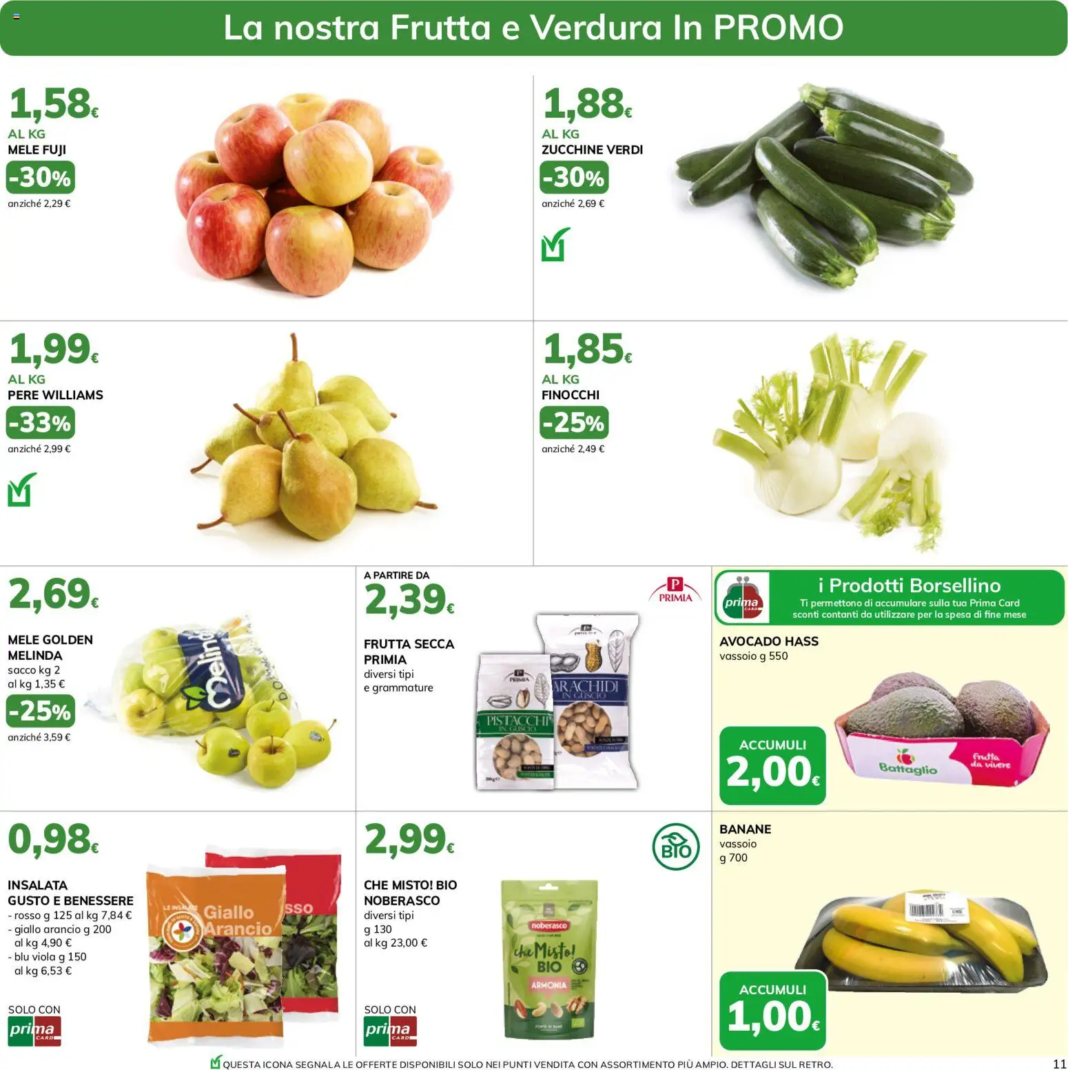 Volantino Basko del 07.05.2026 | Pagina: 11 | Prodotti: Frutta, Pistacchi, Zucchine, Vassoio