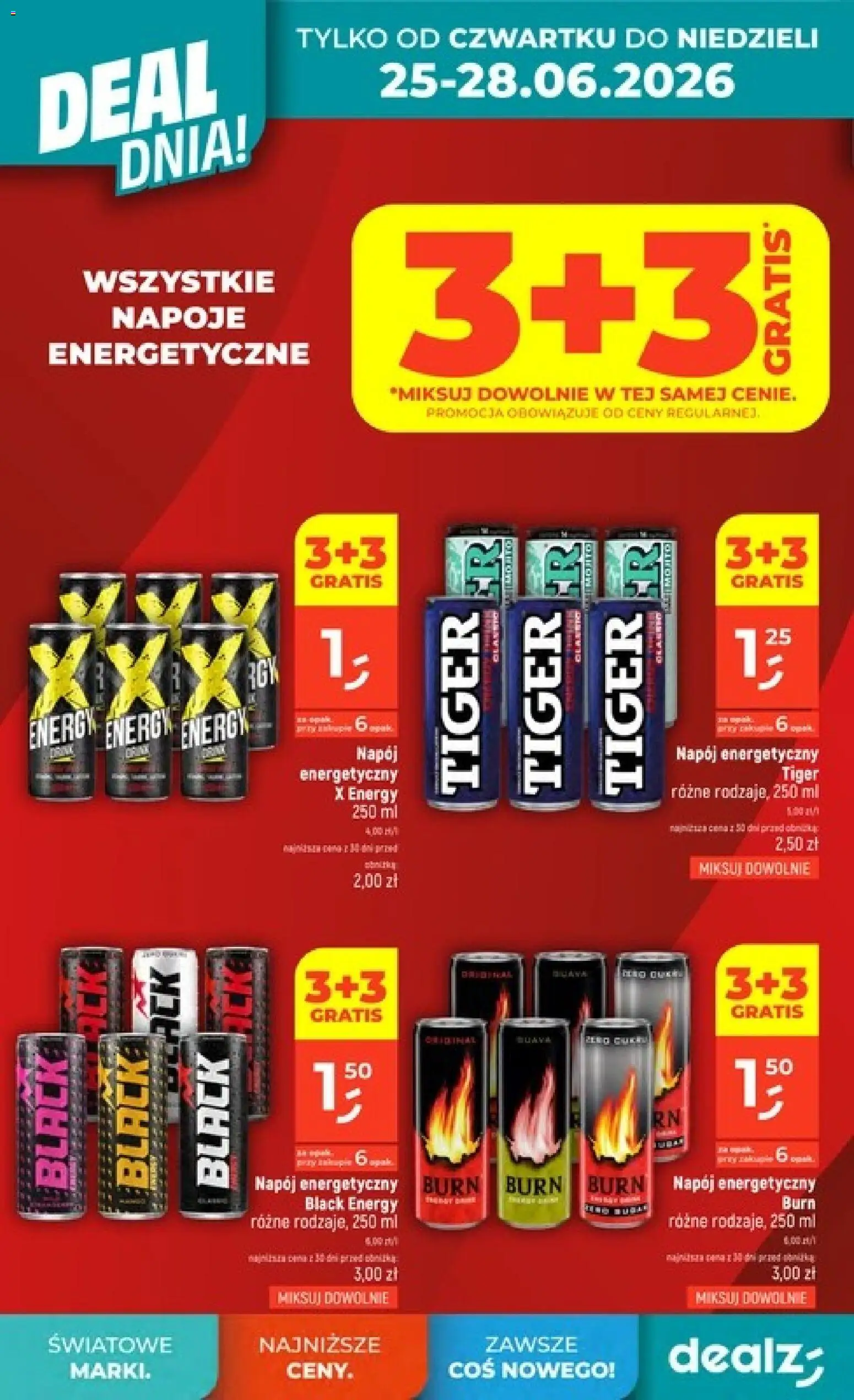 Dealz gazetka od 25.06.2026 | Strona: 2 | Produkty: Napoje