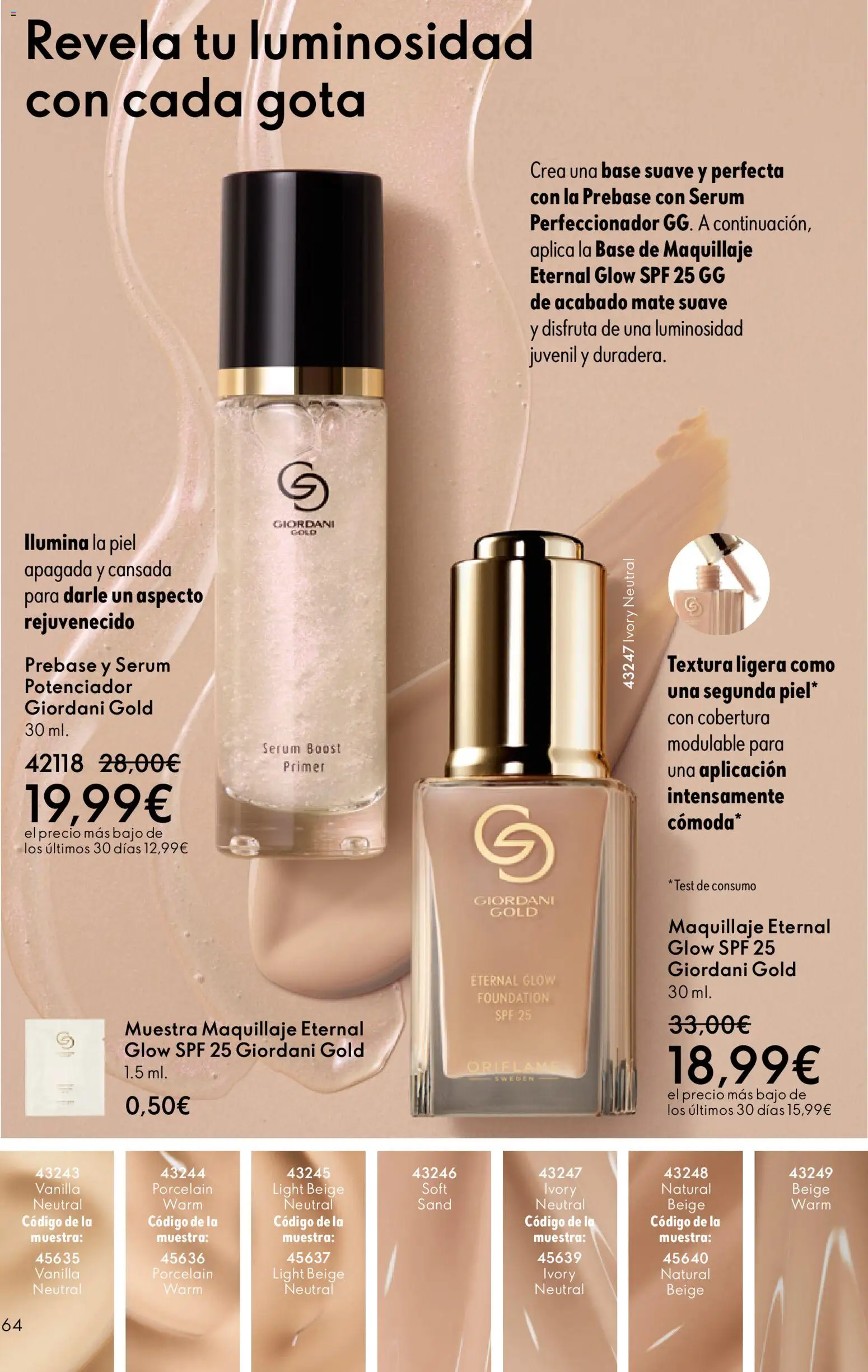 Oriflame - Catálogo Campaña 8 │ válido desde el 03.06.2026 | Página: 64 | Productos: Maquillaje, Sérum, Base de maquillaje