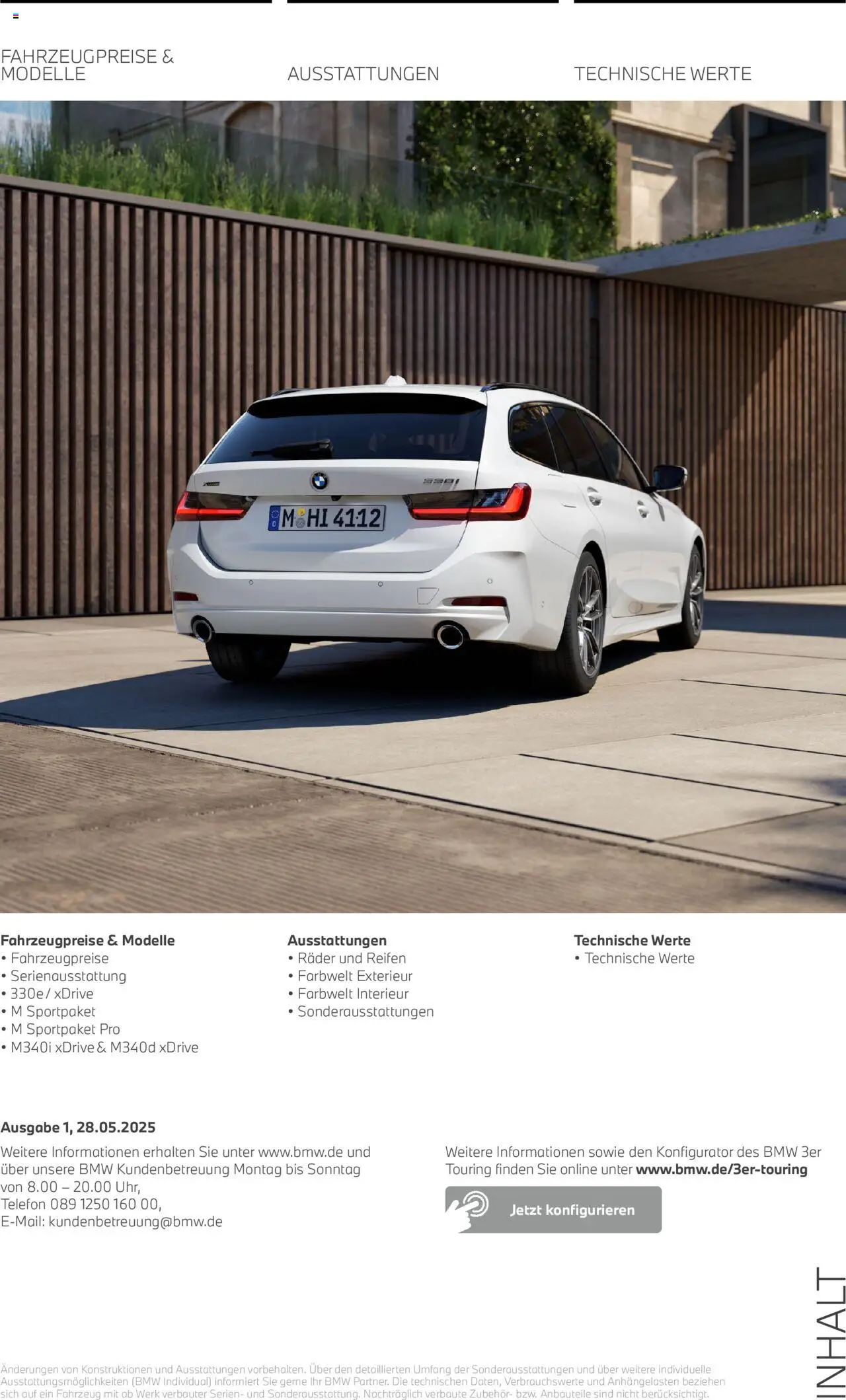 BMW 3er Touring – gültig ab 01.07.2025 | Seite: 2 | Produkte: Telefon