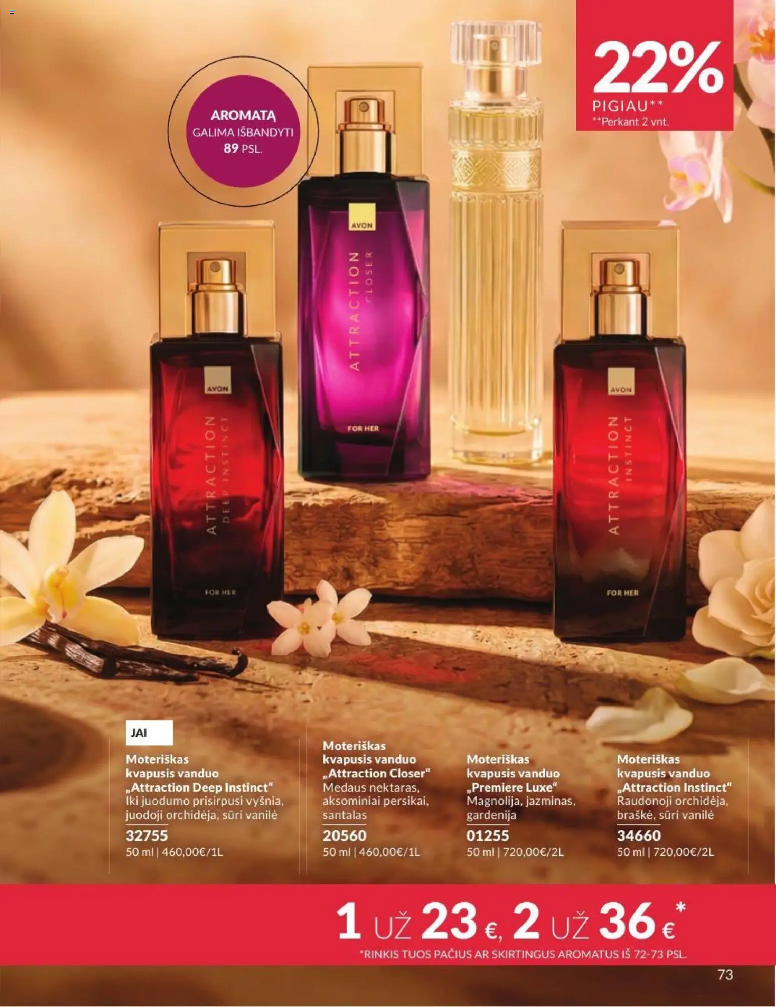 AVON akcijos nuo 2026.07.01 | Puslapis: 73 | Prekių: Kvapusis vanduo