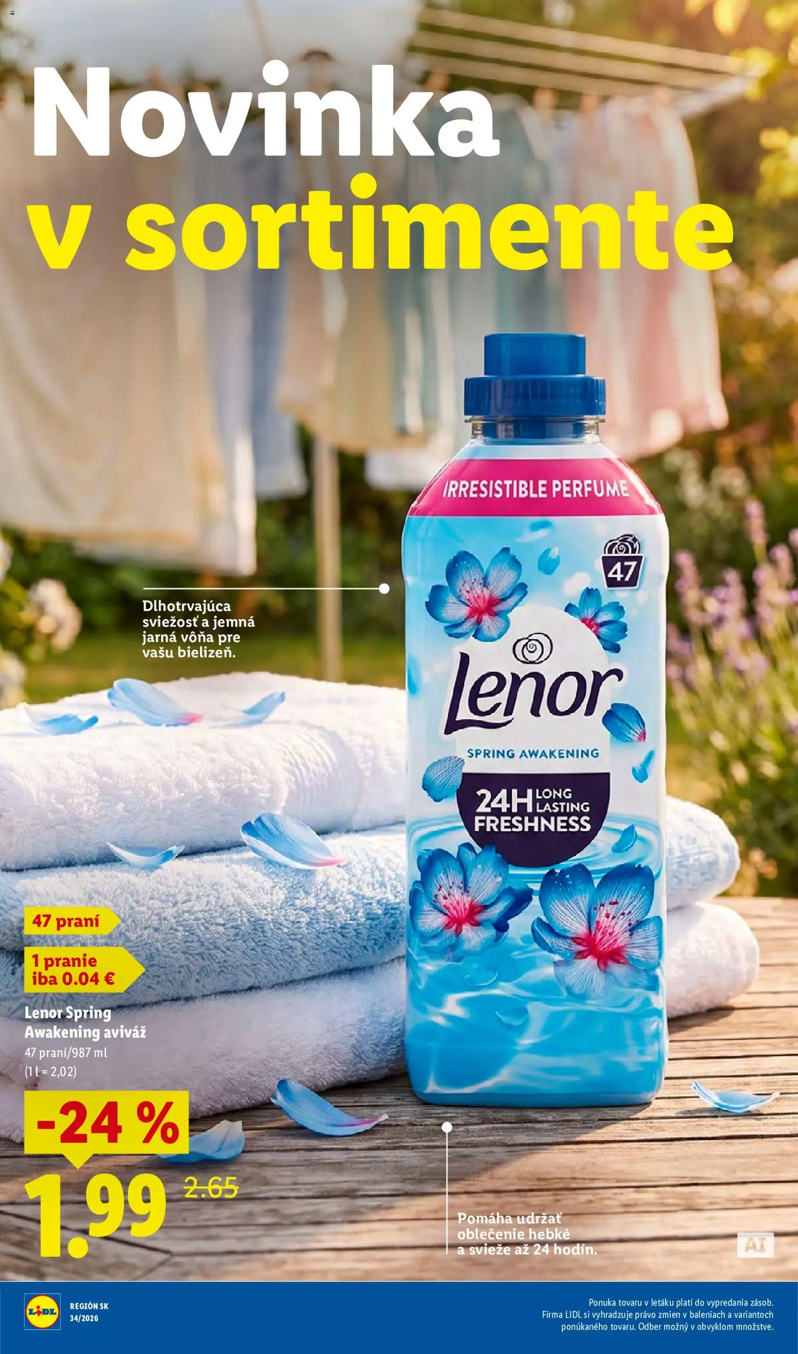 Nové Lidl akcie – leták je platný od 17.08.2026 | Strana: 79 | Produkty: Aviváž, Lenor