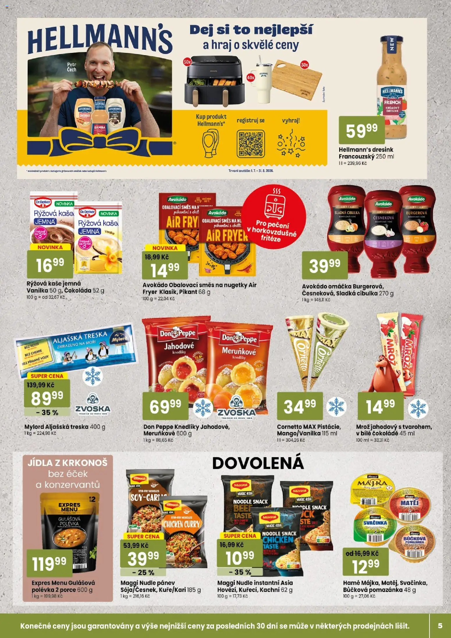 Tempo leták - Tuty od 15.07.2026 | Strana: 5 | Produkty: Maggi, Rýžová kaše, Avokádo, Cheddar