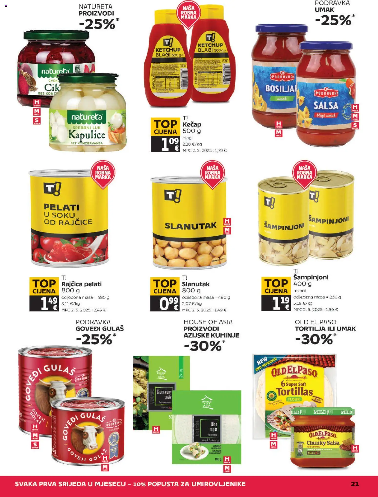 Tommy katalog | vrijedi od 29.10.2026 | Stranica: 21 | Proizvodi: Salsa, Rajčice, Kečap, Curry
