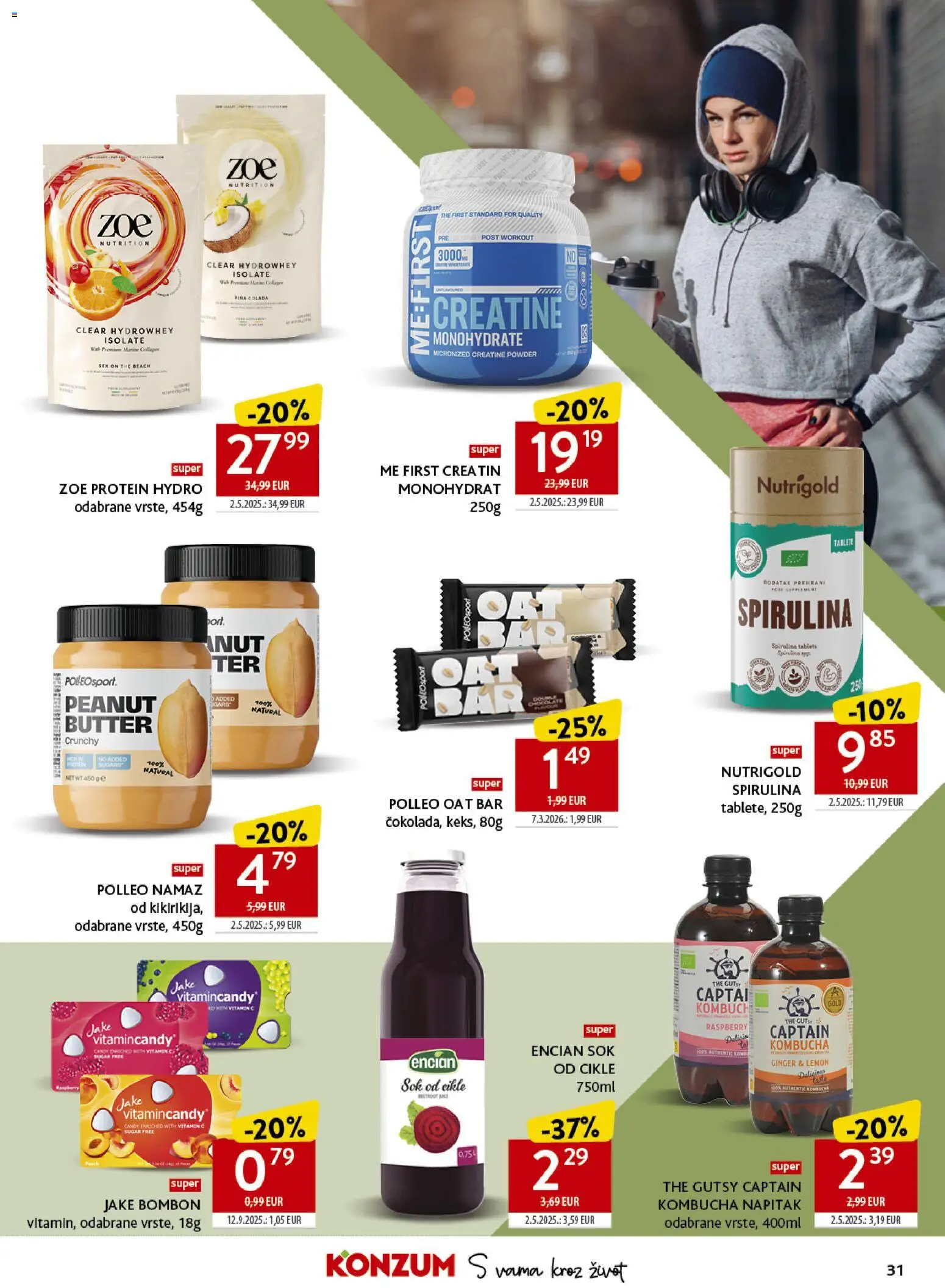 Konzum HR akciós ujság - amely érvényes a következő dátumtól: 20.05.2026 | Oldal: 31 | Termékek: Protein