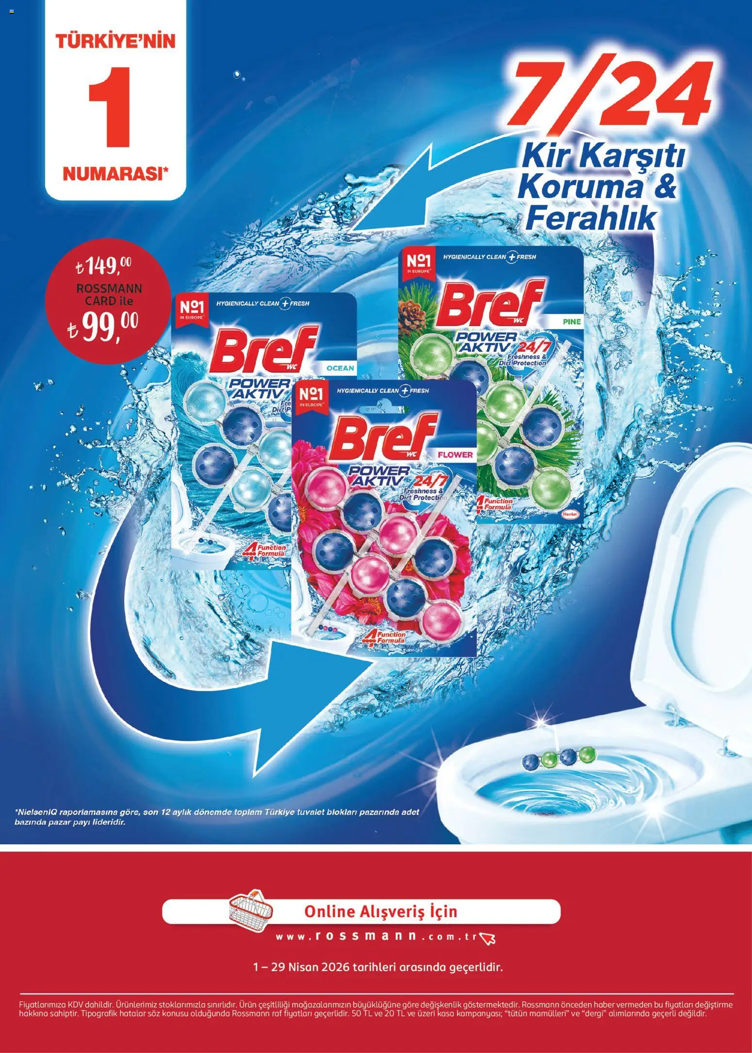 Rossmann - Nisan Ev & Yaşam Kataloğu - 01.04.2026 tarihinden itibaren geçerlidir | Sayfa: 16 | Ürünler: Raf, Tuvalet, Kasa