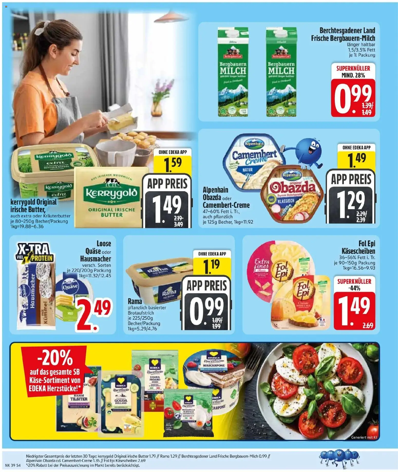 Edeka Prospekt Türkenfeld (ab 21.09.2026) » Angebote Online | Seite: 6 | Produkte: Milch, Mascarpone, Gouda, Camembert