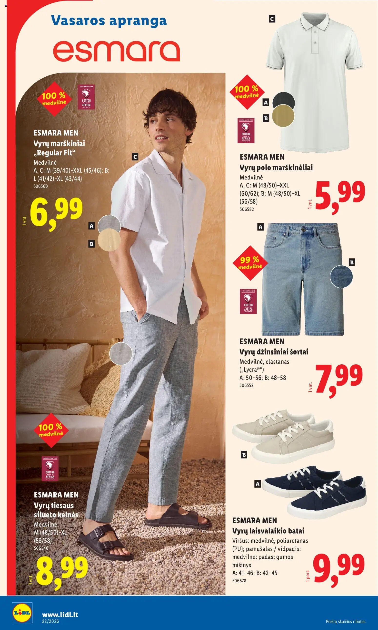 LIDL akcijos nuo 25.05.2026 | Puslapis: 24 | Prekių: Marškiniai, Marškinėliai, Kelnes, Šortai