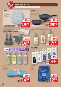 Ofertele Auchan valabile de la 22.04.2026 | Pagină: 18 | Produse: Tigaie, Borcan, Lavete, Salată