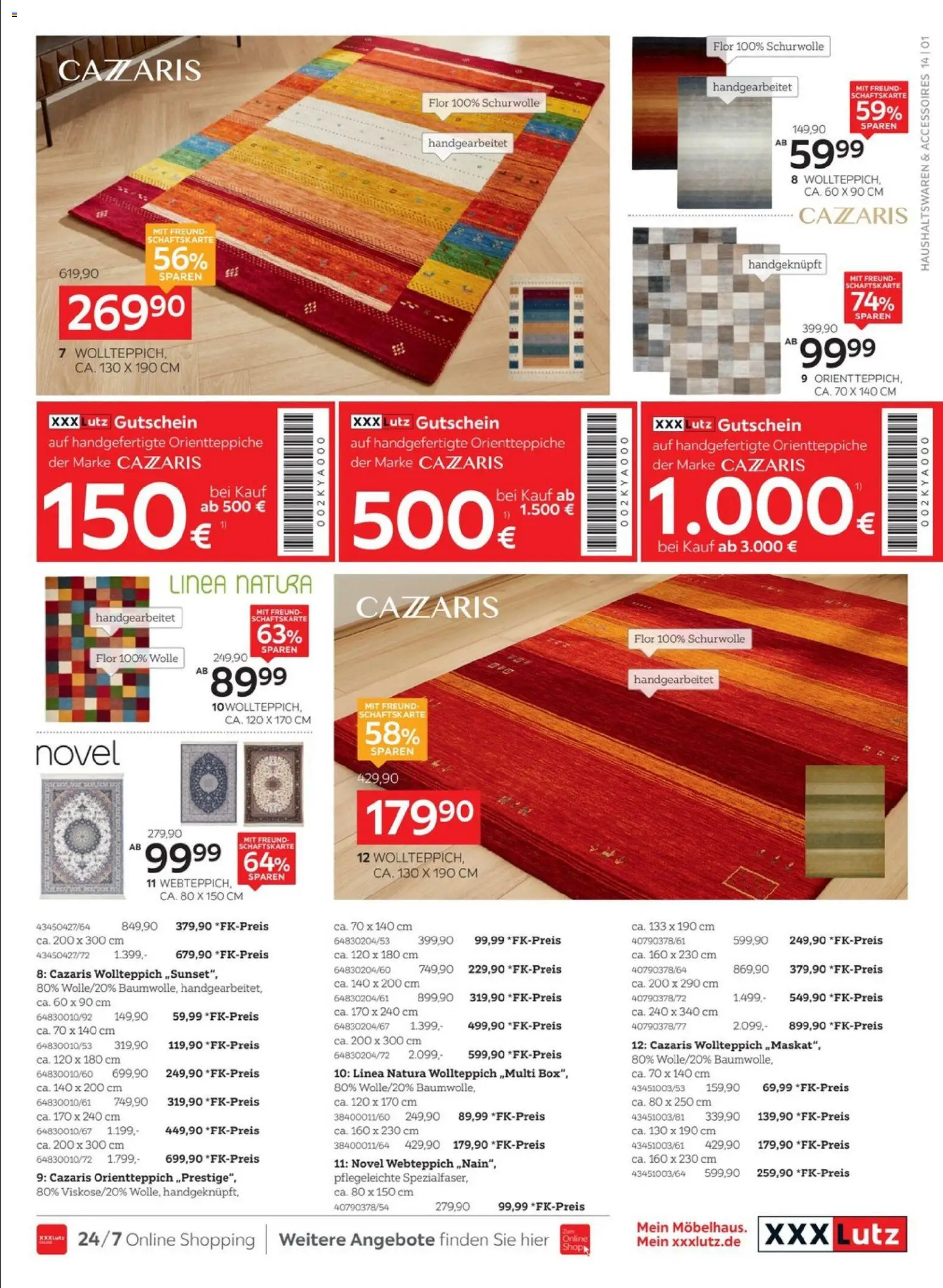 XXXLutz Restaurantgutscheine – gültig ab 09.05.2026 | Seite: 5 | Produkte: Orientteppich