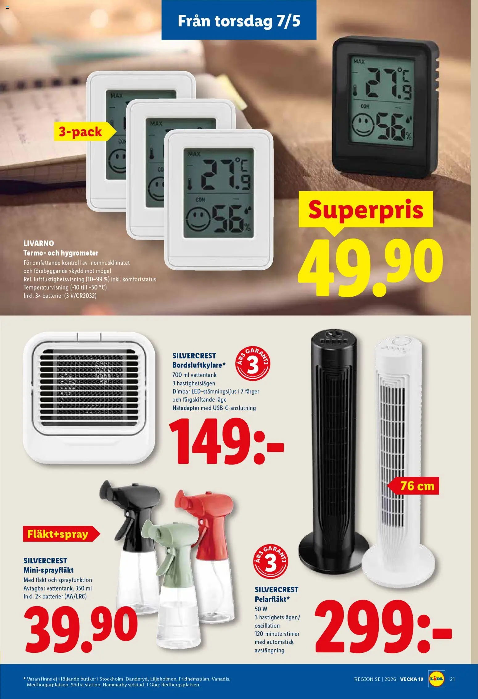 Lidl reklamblad aktuell från 04.05.2026 | Sida: 25 | Produkter: Batterier, Fläkt