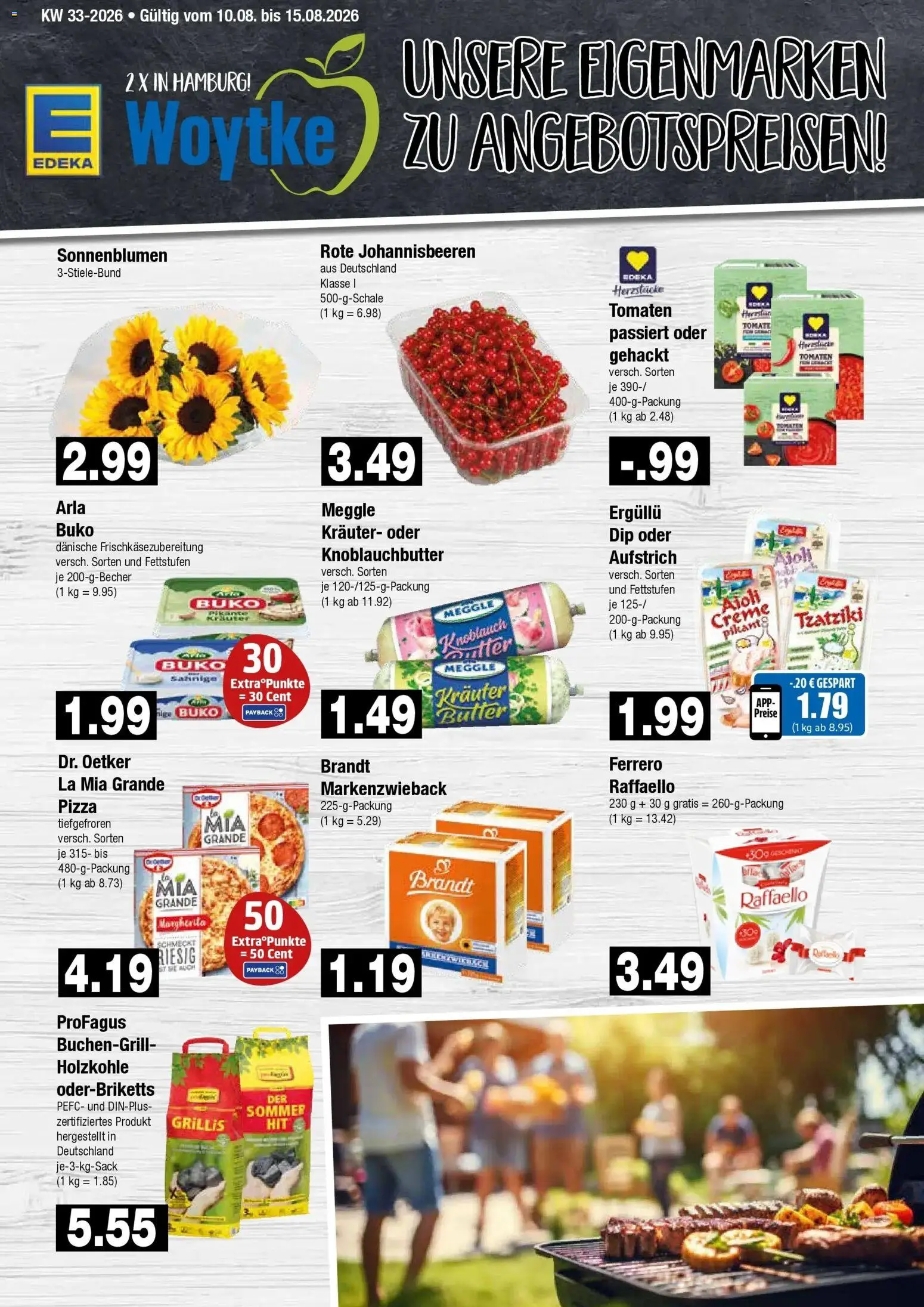 Edeka Prospekt Hamburg (ab 10.08.2026) » Angebote Online | Seite: 9 | Produkte: Raffaello, Butter, Tomaten, Creme