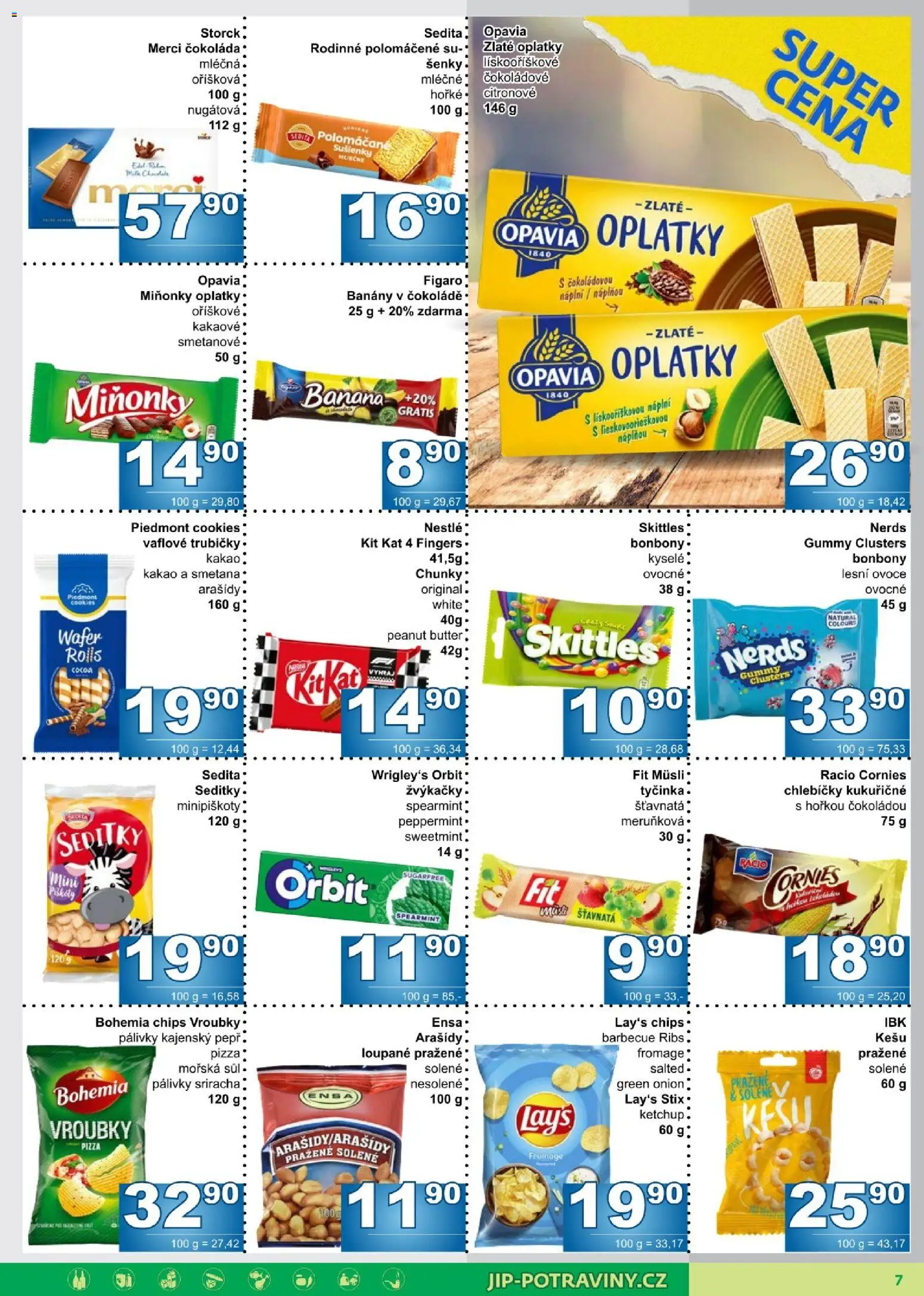 Jip leták od 09.09.2026 | Strana: 7 | Produkty: Čokoláda, Cookies, Bohemia chips, Oplatky