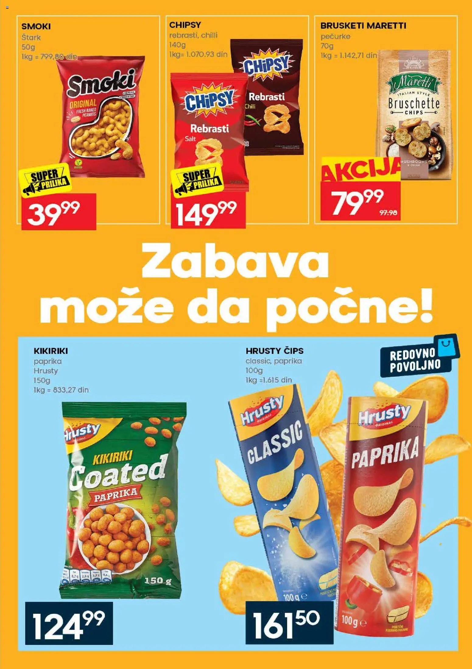 Roda katalog - važi od 28.05.2026 | Strana: 21 | Proizvode: Čips, Paprika, Brusketi, Kikiriki