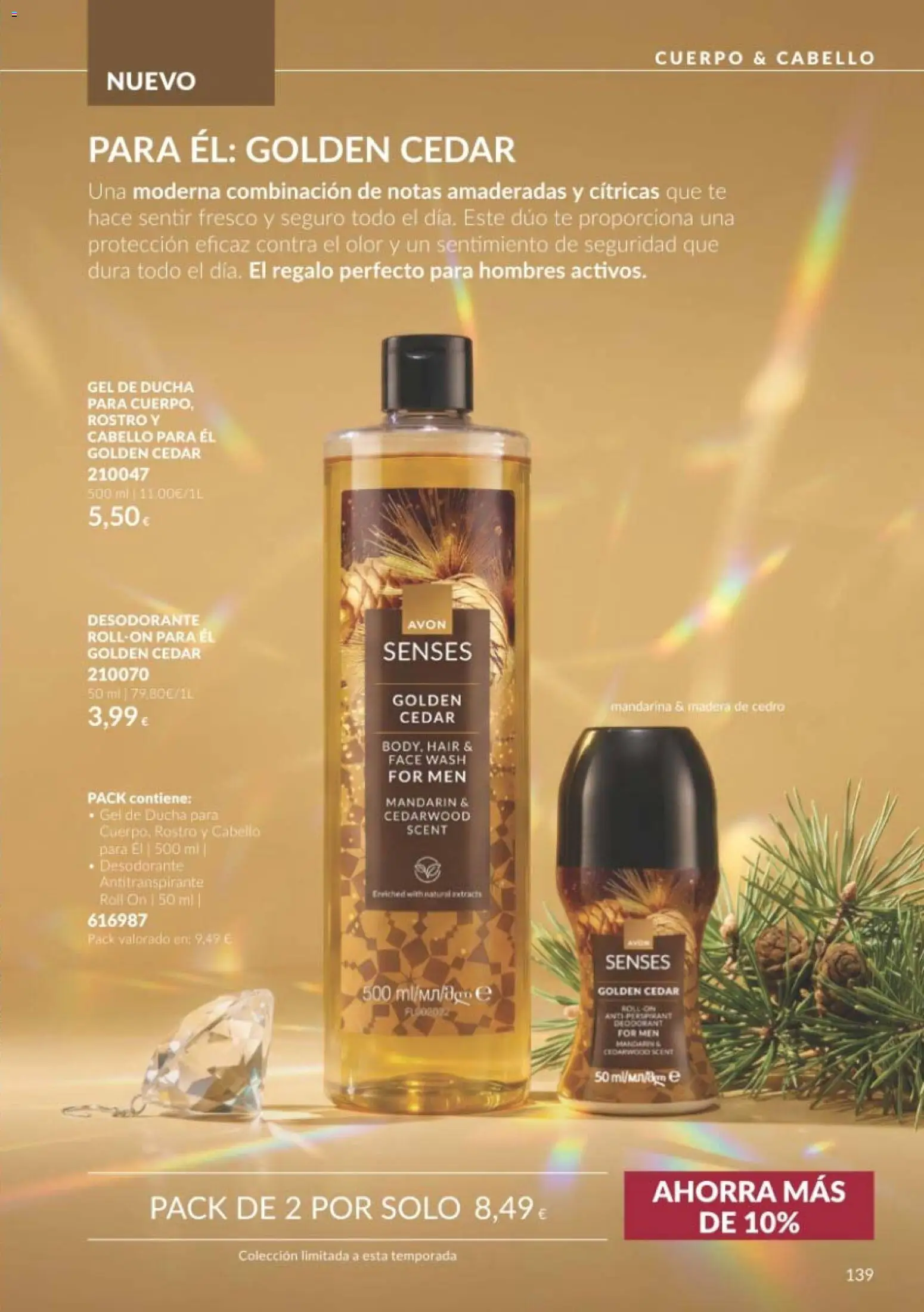 Catálogo AVON Black Friday │ válido desde el 01/11/2026 | Página: 139 | Productos: Desodorante, Antitranspirante, Té, Ducha