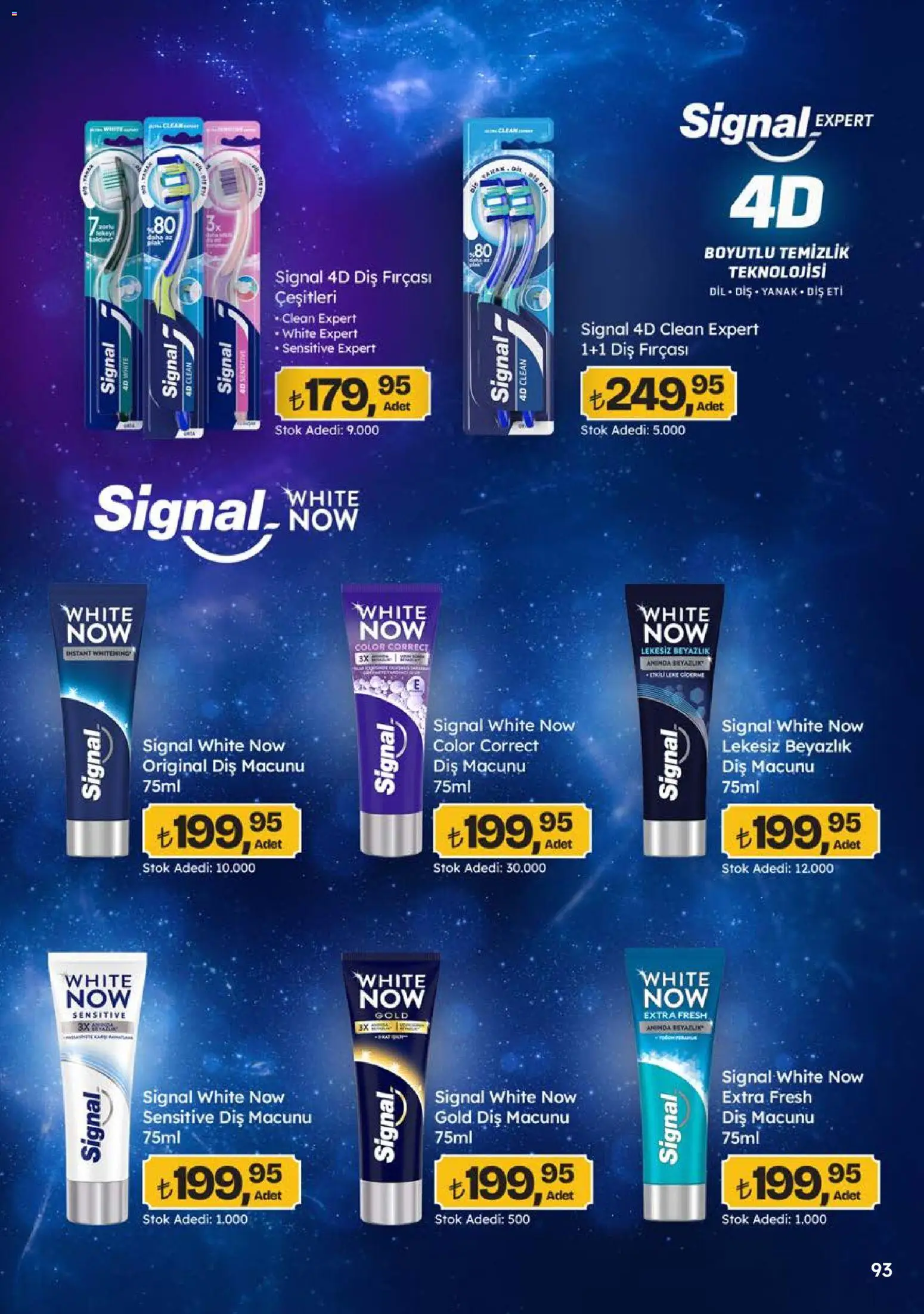 Migros Katalog - 5M Migroskop Dijital - 08 Ekim 2026 tarihinden itibaren geçerlidir | Sayfa: 93 | Ürünler: Diş macunu, Diş fırçası