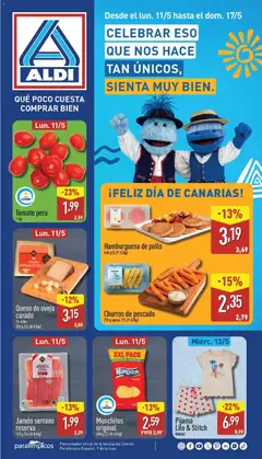 Vista previa Aldi folleto Canarias válido desde el 11.05.2026