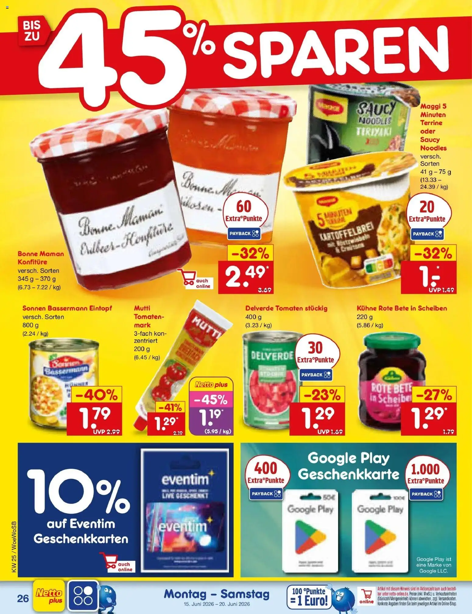 Netto Marken-Discount Prospekt Gemmingen – gültig ab 14.06.2026 | Seite: 34 | Produkte: Maggi, Tomaten, Bonne maman