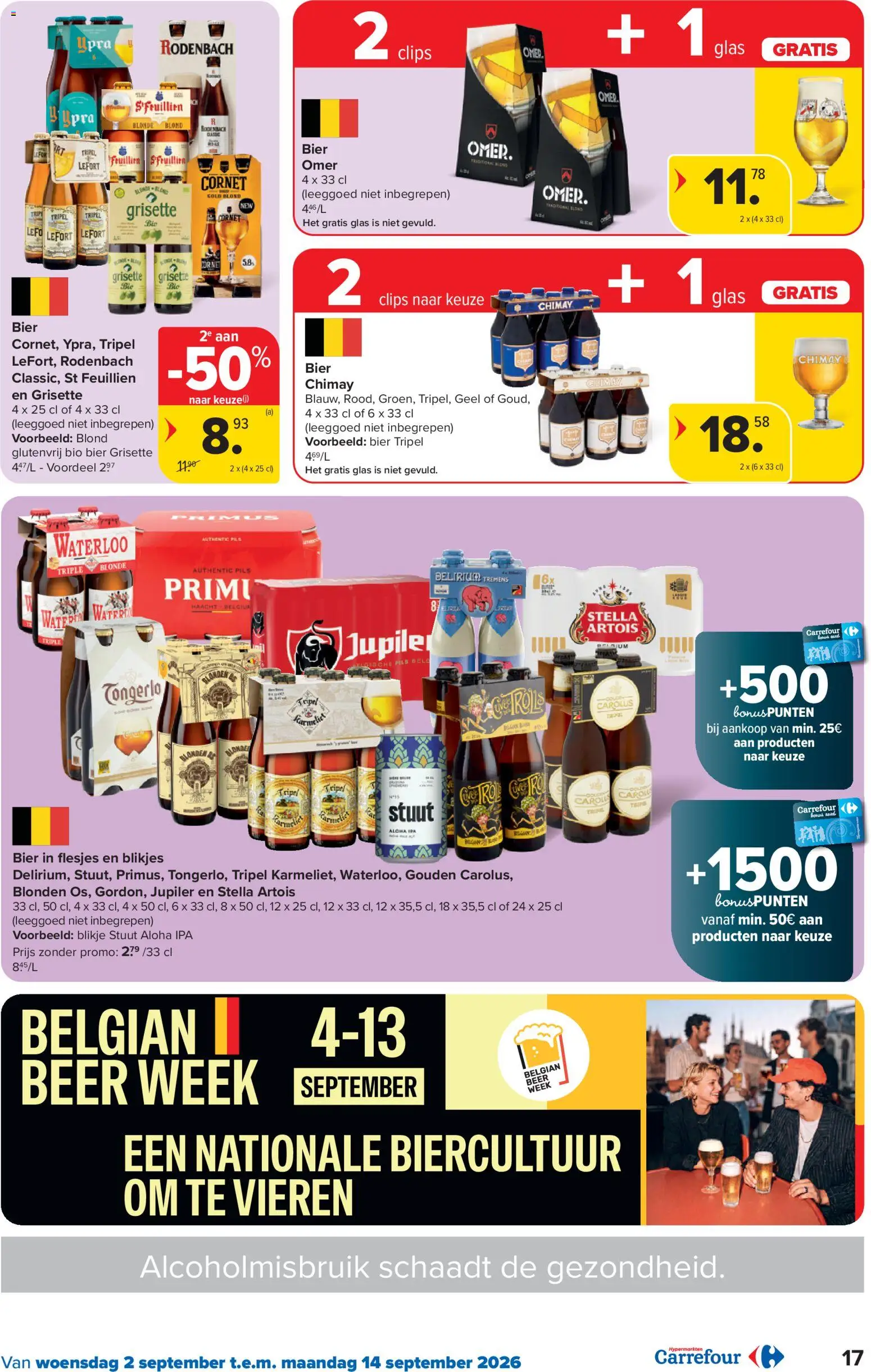 {H1} | Pagina: 17 | Producten: Bier, Water, Glas