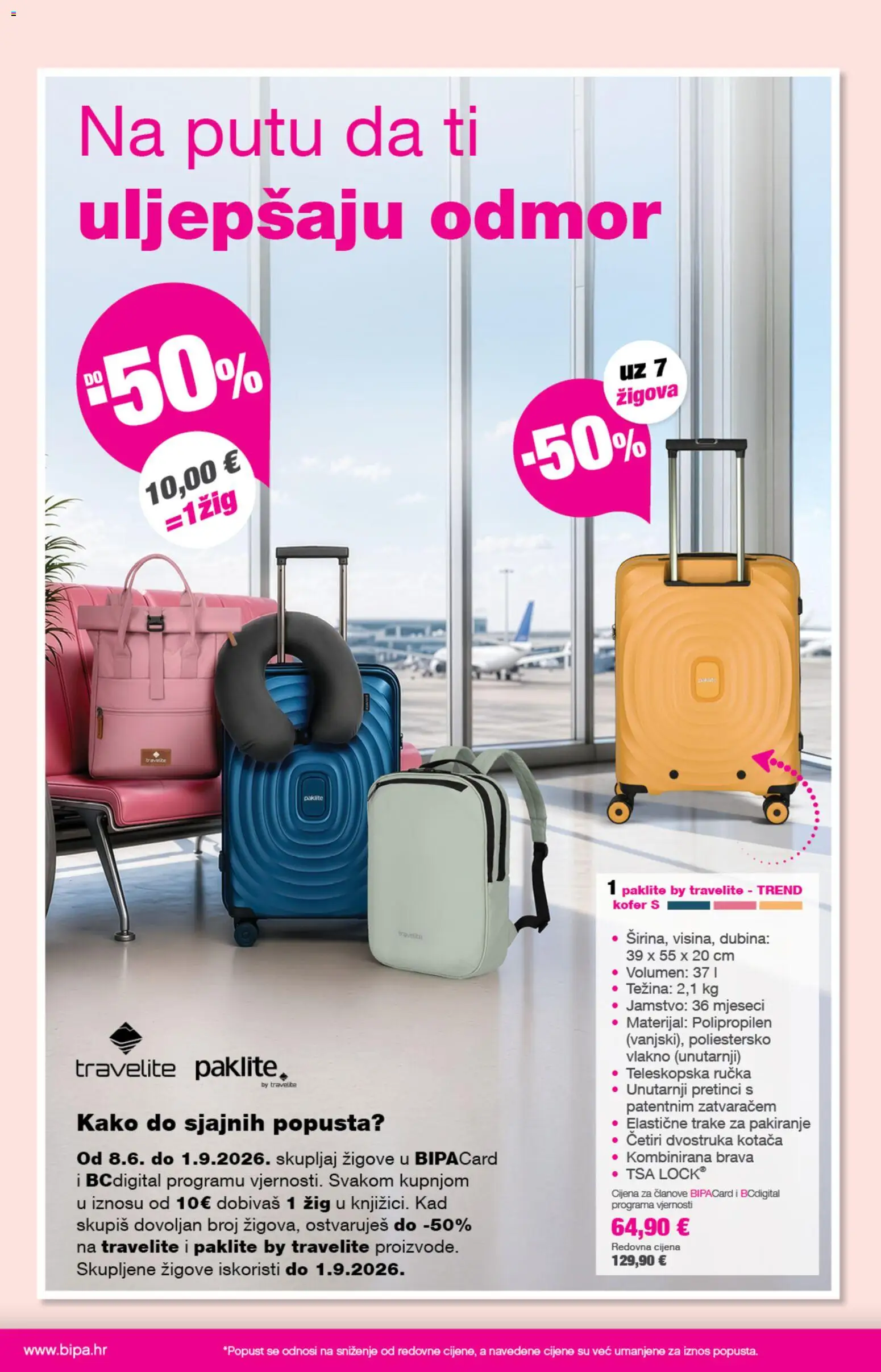 Bipa katalog | vrijedi od 20.08.2026 | Stranica: 20 | Proizvodi: Elastične trake, Trake, Kofer