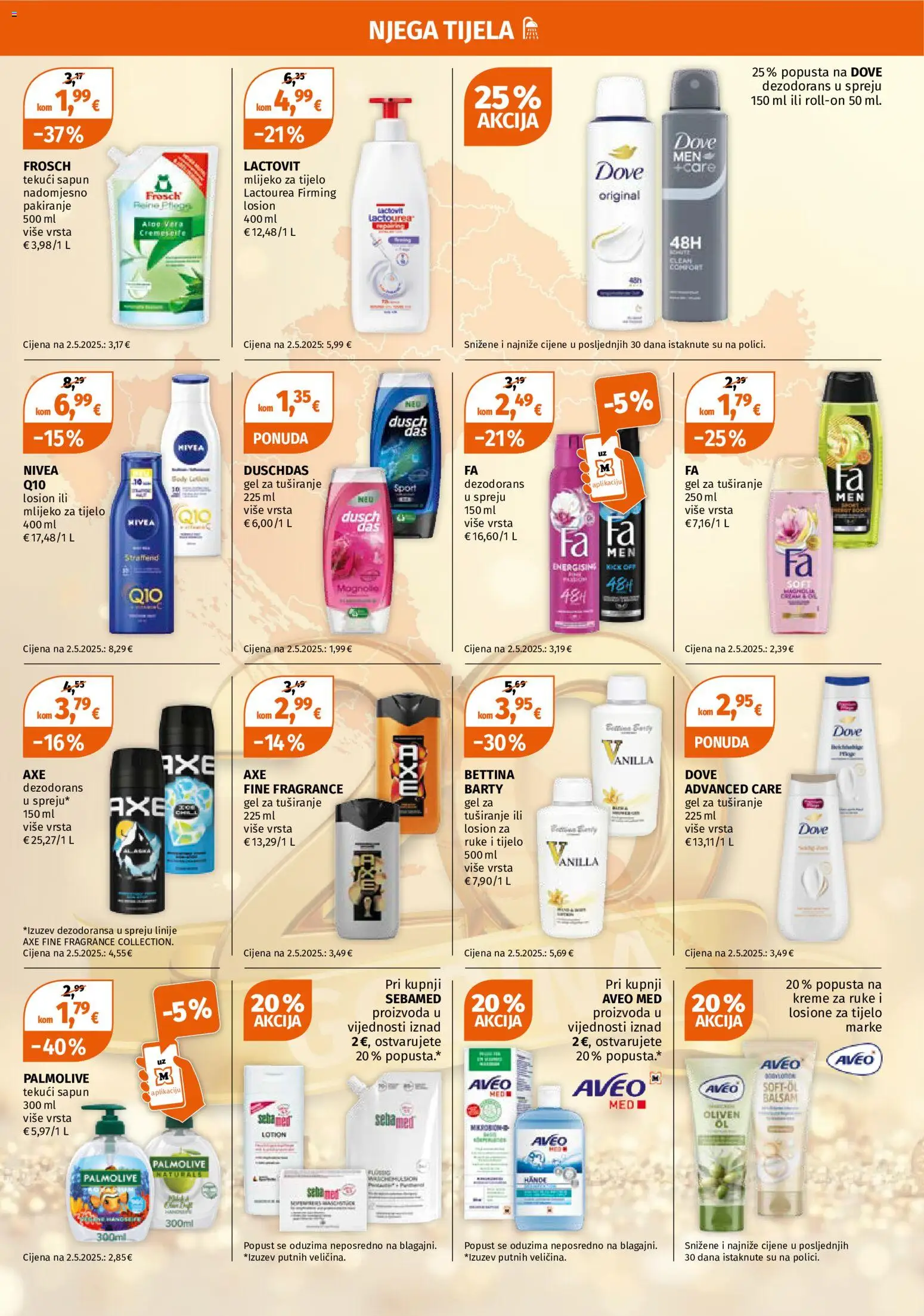 Müller katalog | vrijedi od 02.11.2026 | Stranica: 5 | Proizvodi: Med, Dezodorans, Dove, Axe