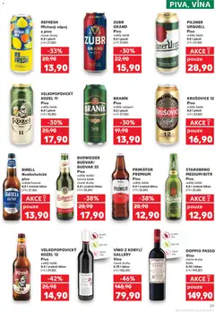 Náhled letáku VELKOPOPOVICKÝ KOZEL 11, Pivo světlý ležák 0,5 l plech od 06.05.2026 | Strana: 39