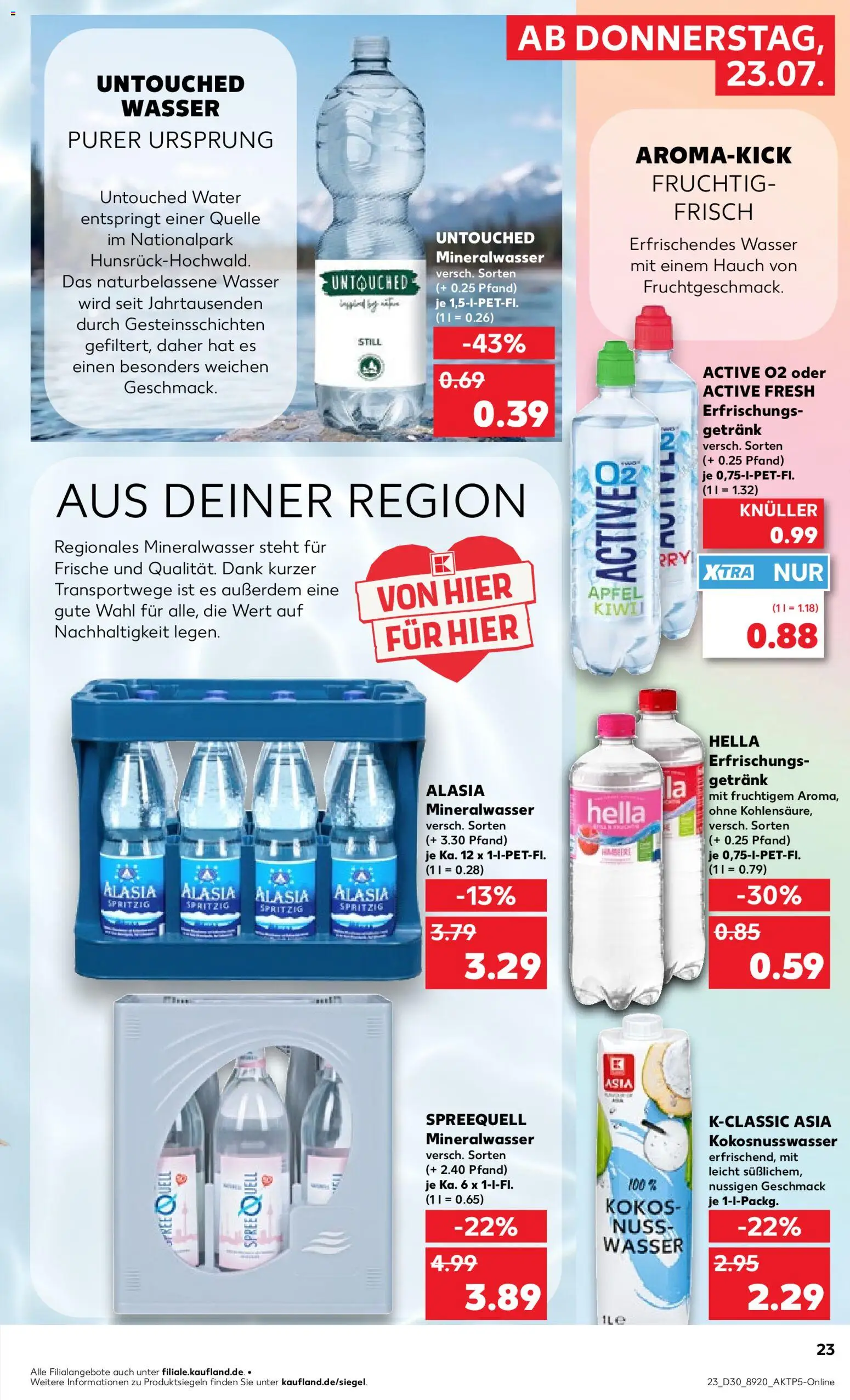 Kaufland Německo leták - Berlin od 23.07.2026 | Strana: 23 | Produkty: Kokos