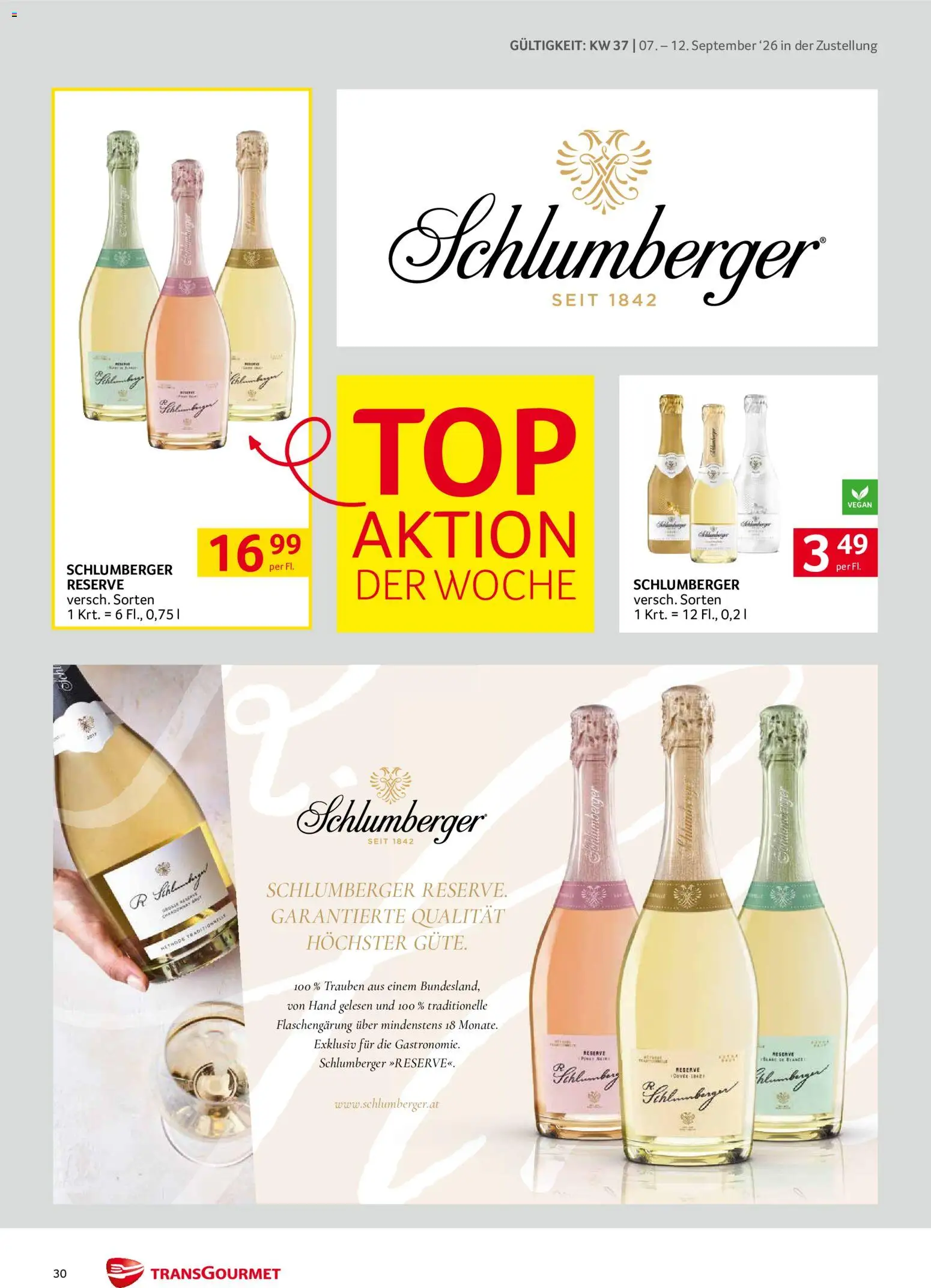 Transgourmet Zustellaktion - Broschüre gültig ab 07.09.2026 | Seite: 30