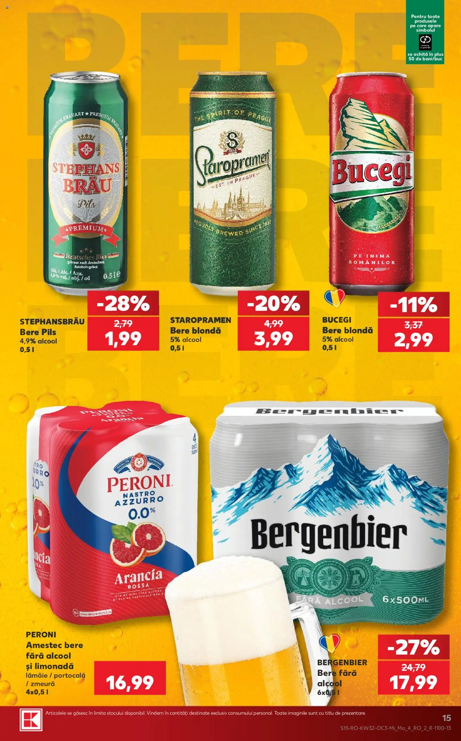 Kaufland RO akciós ujság - amely érvényes a következő dátumtól: 2026.08.05. | Oldal: 15
