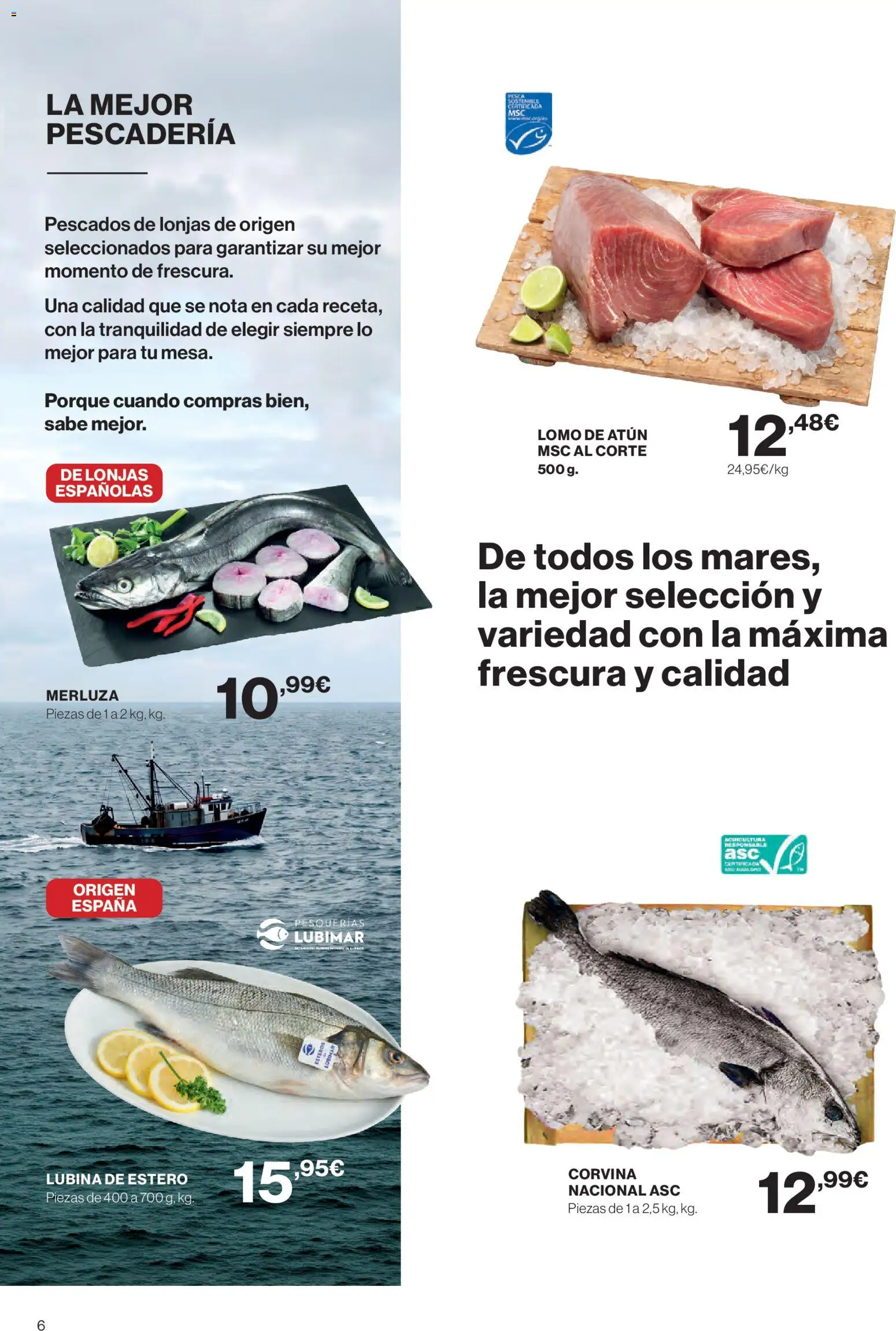 Hipercor catálogo │ válido desde el 24/09/2026 | Página: 6 | Productos: Atún, Lomo