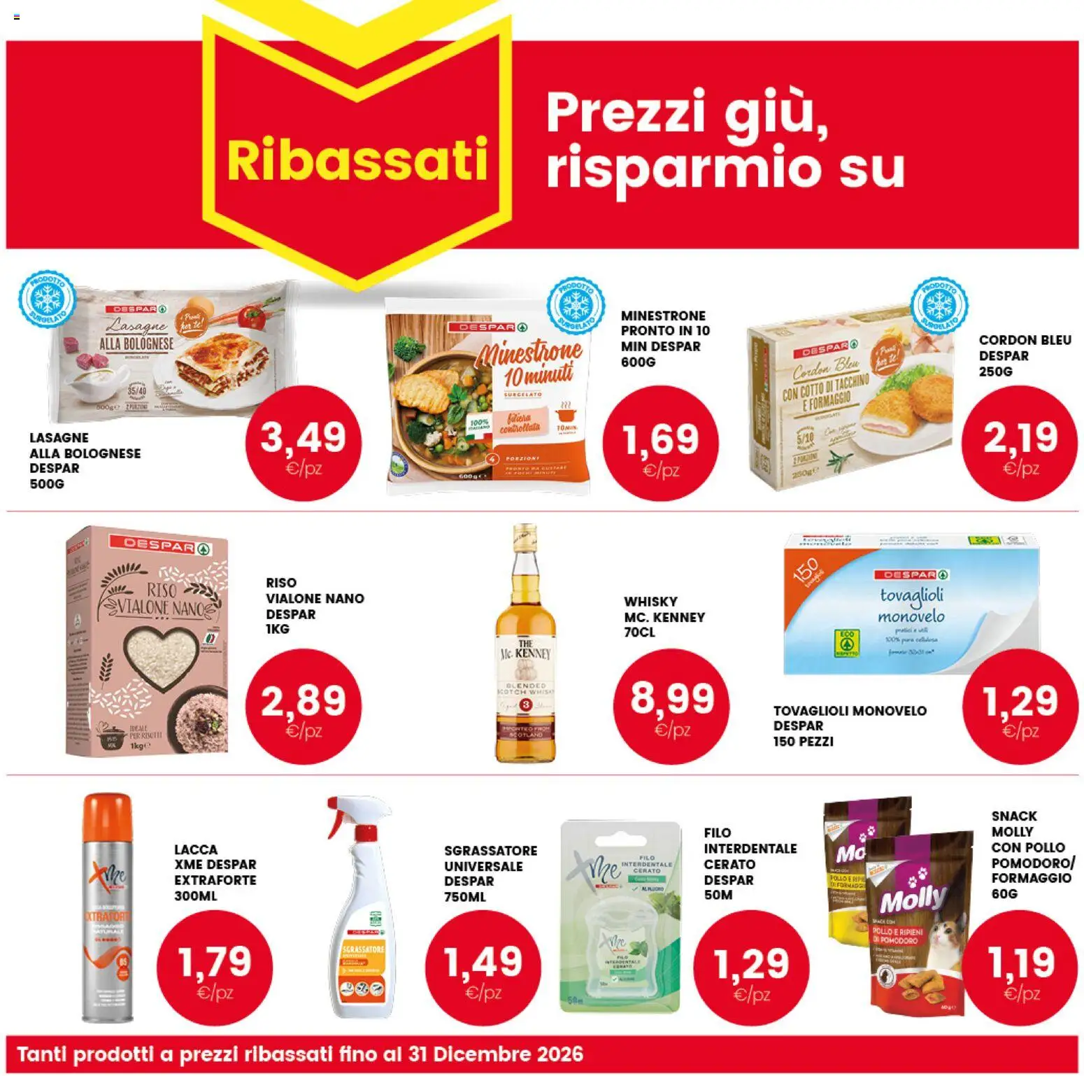 Volantino Interspar del 12/10/2026 | Pagina: 29 | Prodotti: Lacca, Riso, Tacchino, Lasagne
