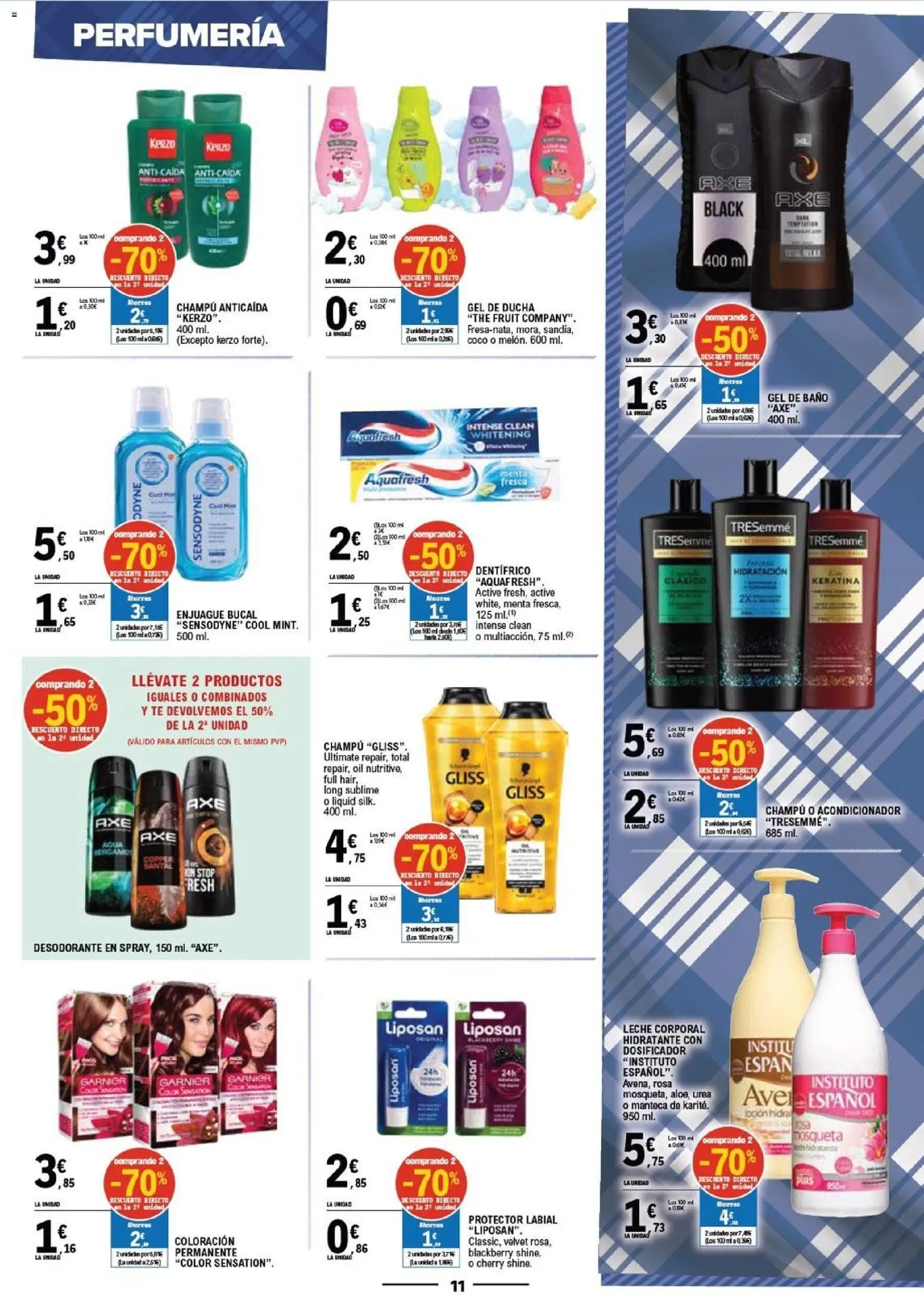 E.Leclerc Viktoria - Gasteiz │ válido desde el 22/07/2026 | Página: 11 | Productos: Leche, Manteca, Τυρόπιτα, Ducha