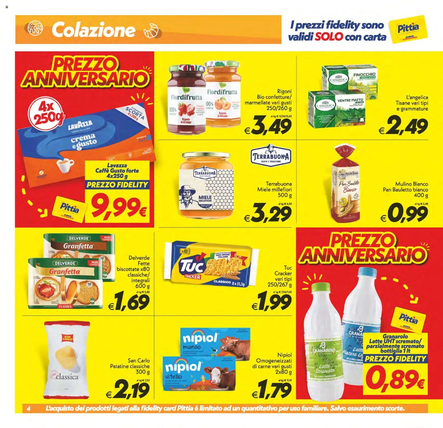 Volantino SuperConveniente del 02/10/2026 | Pagina: 4 | Prodotti: Patatine, Vitello, Carne, Piatto