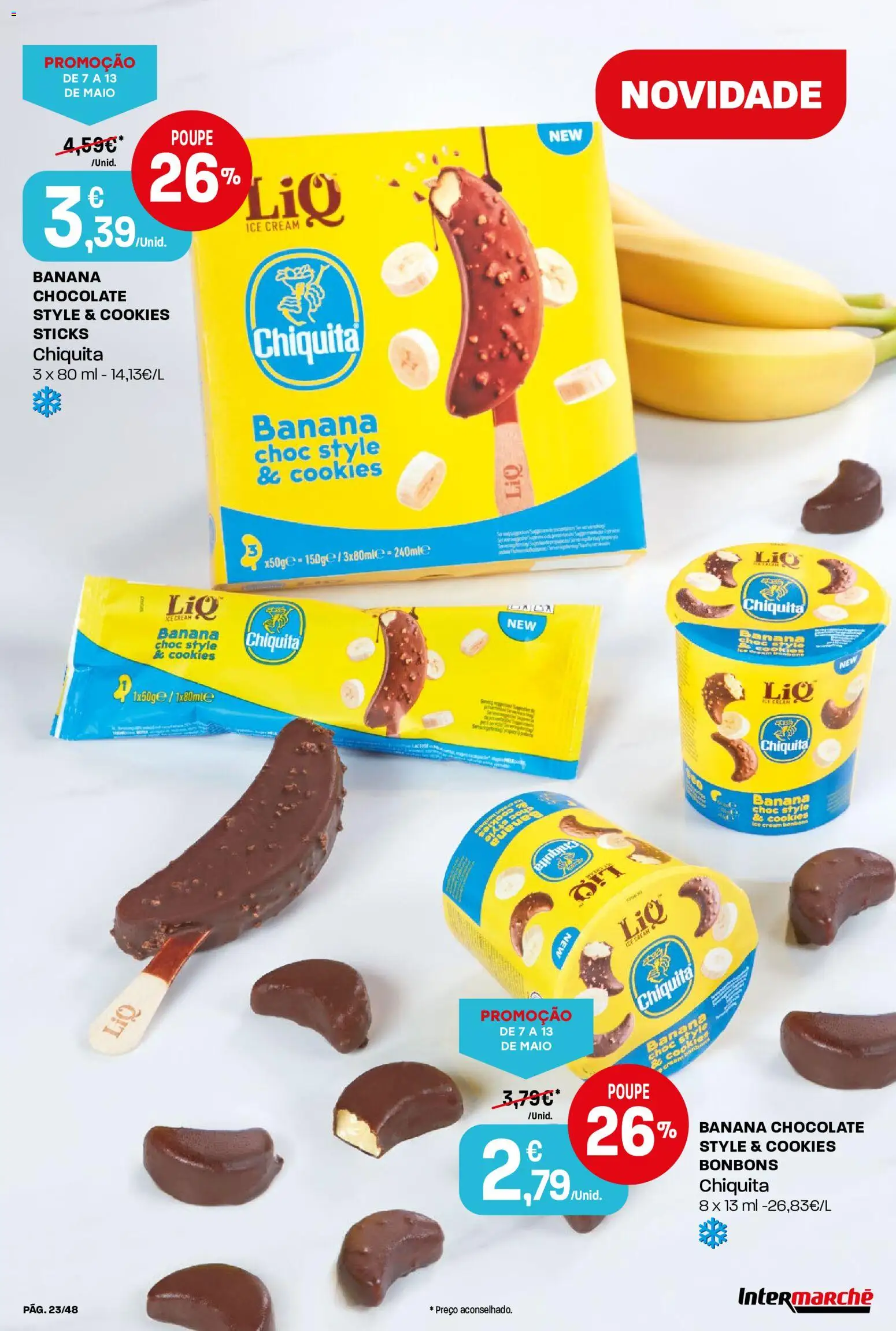 Intermarché folheto │ válido de 07.05.2026 | Página: 23 | Produtos: Banana, Chocolate