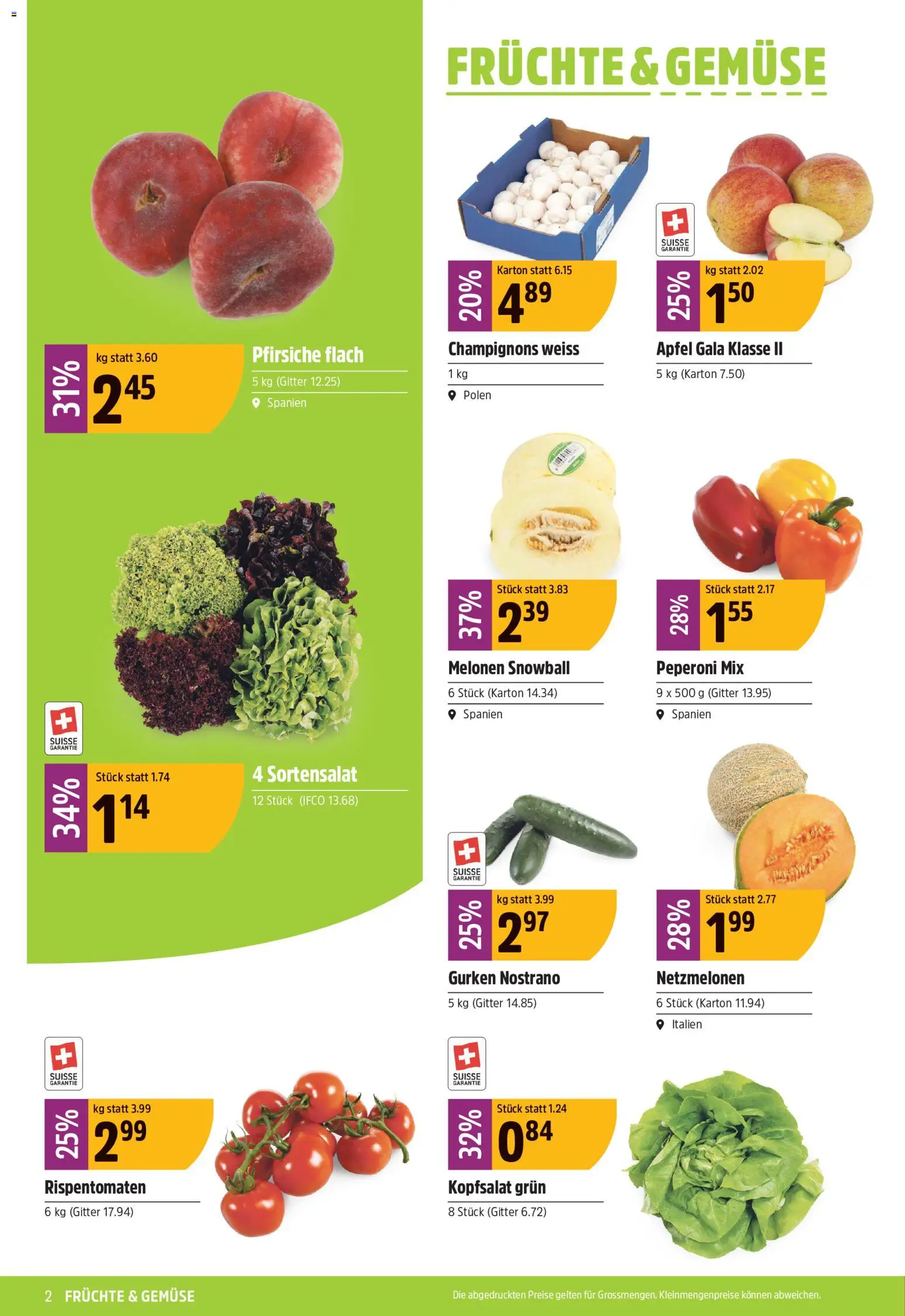 TopCC aktionen – gültig ab 22.06.2026 | Seite: 2 | Produkte: Gitter, Äpfel, Gemüse, Früchte