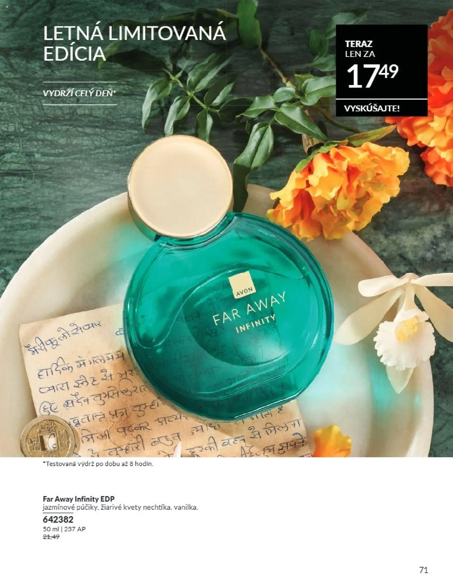 Nové Avon akcie – leták je platný od 01.08.2026 | Strana: 71 | Produkty: Kvety