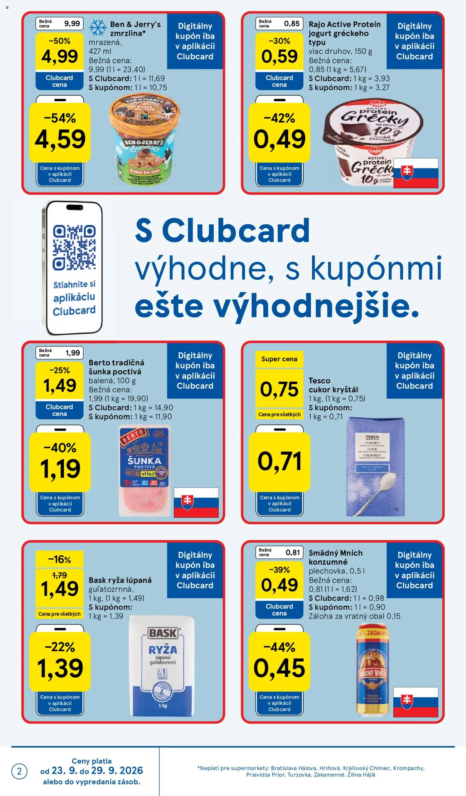Nové Tesco akcie – leták je platný od 23.09.2026 | Strana: 2
