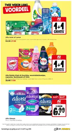 Jumbo folder week 32 - Voorbeeld van een folder van Jumbo, geldig van 05-08-2026 | Pagina: 22 | Producten: Robijn, Kan, Parfum, Pads