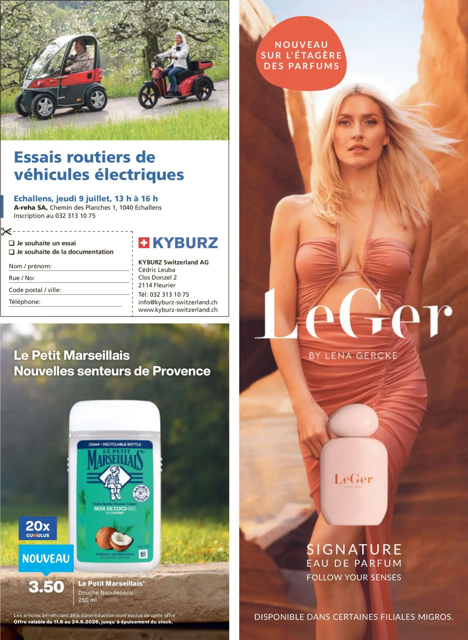 Migros aktionen Magazine FR – gültig ab 10.06.2026 | Seite: 18 | Produkte: Eau de Parfum, Parfüm, Shower Gel