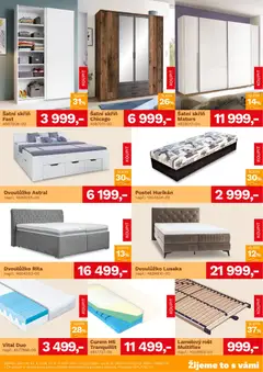 Náhled letáku ASKO nábytek leták od 23.04.2026 | Strana: 3 | Produkty: Nábytek, Šatní skříň, Rošt, Skříň