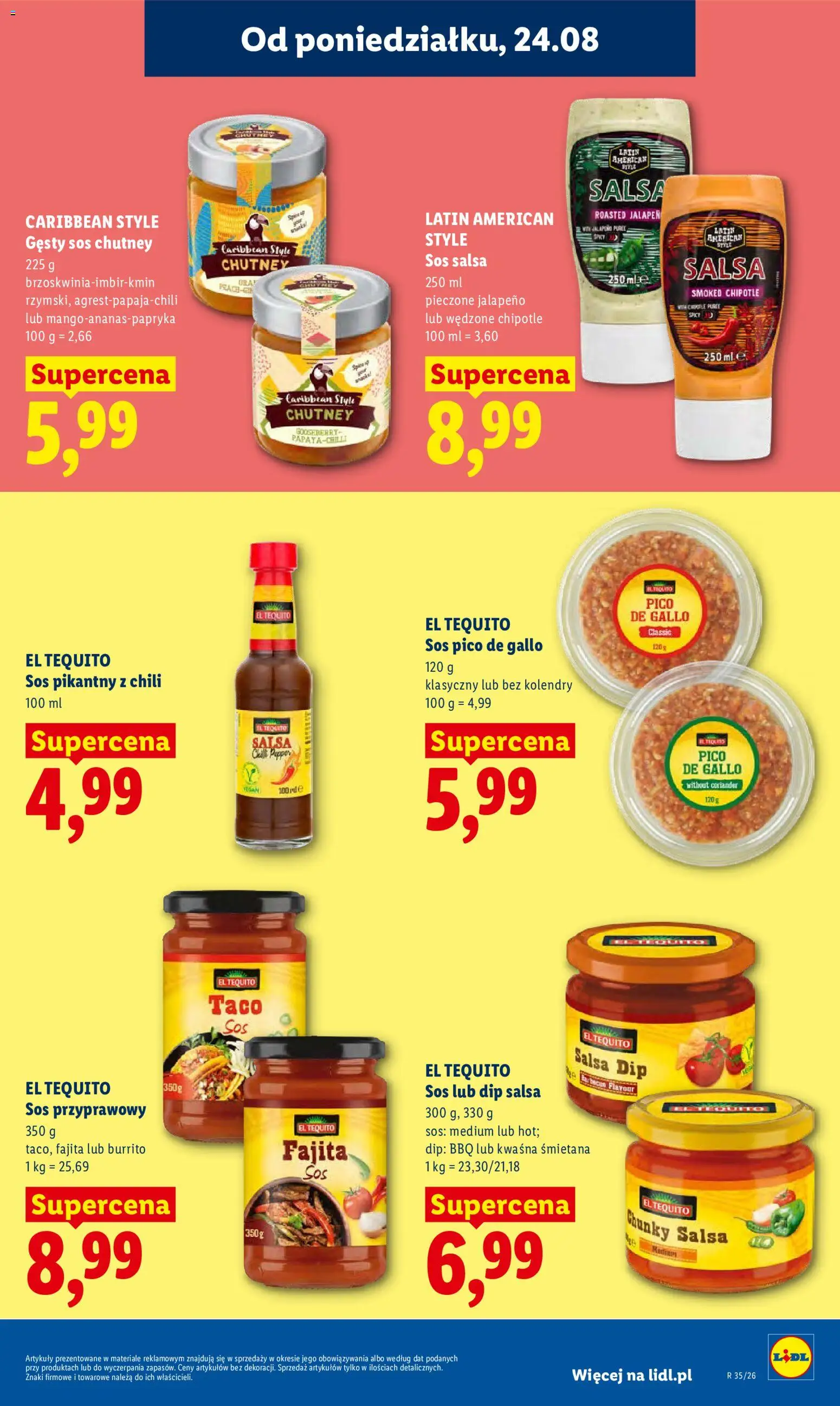 Lidl Polsko leták od 24.08.2026 | Strana: 61 | Produkty: Salsa dip