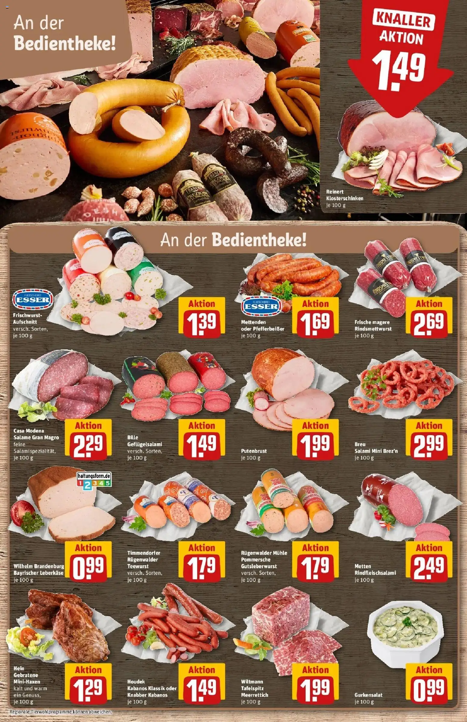 REWE Prospekt ab 21.09.2026 zum Blättern » Angebote | Seite: 16 | Produkte: Tafelspitz, Mühle, Salami, Leberkase