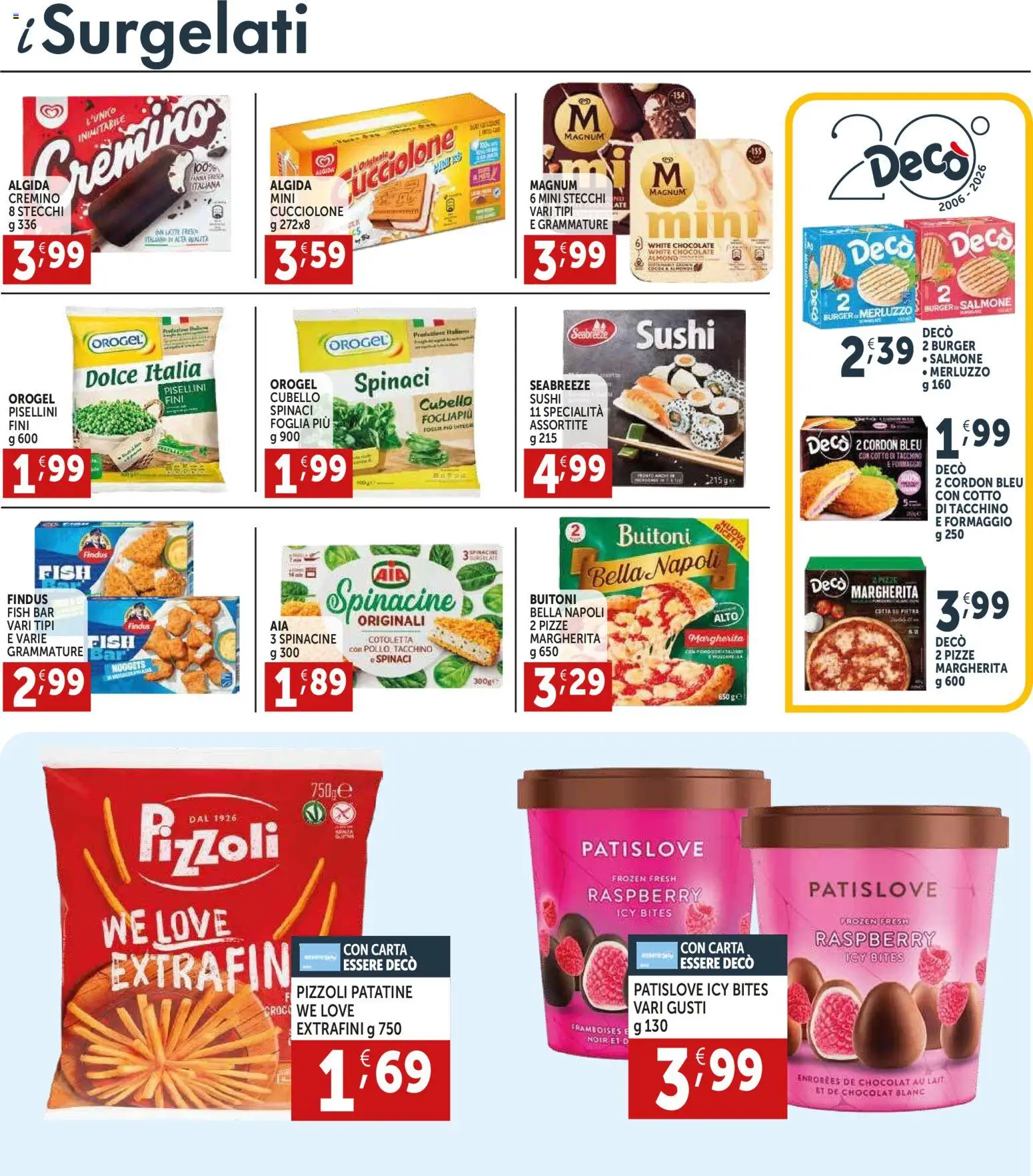 Volantino Decò del 18.06.2026 | Pagina: 11 | Prodotti: Salmone, Merluzzo, Nuggets, Formaggio