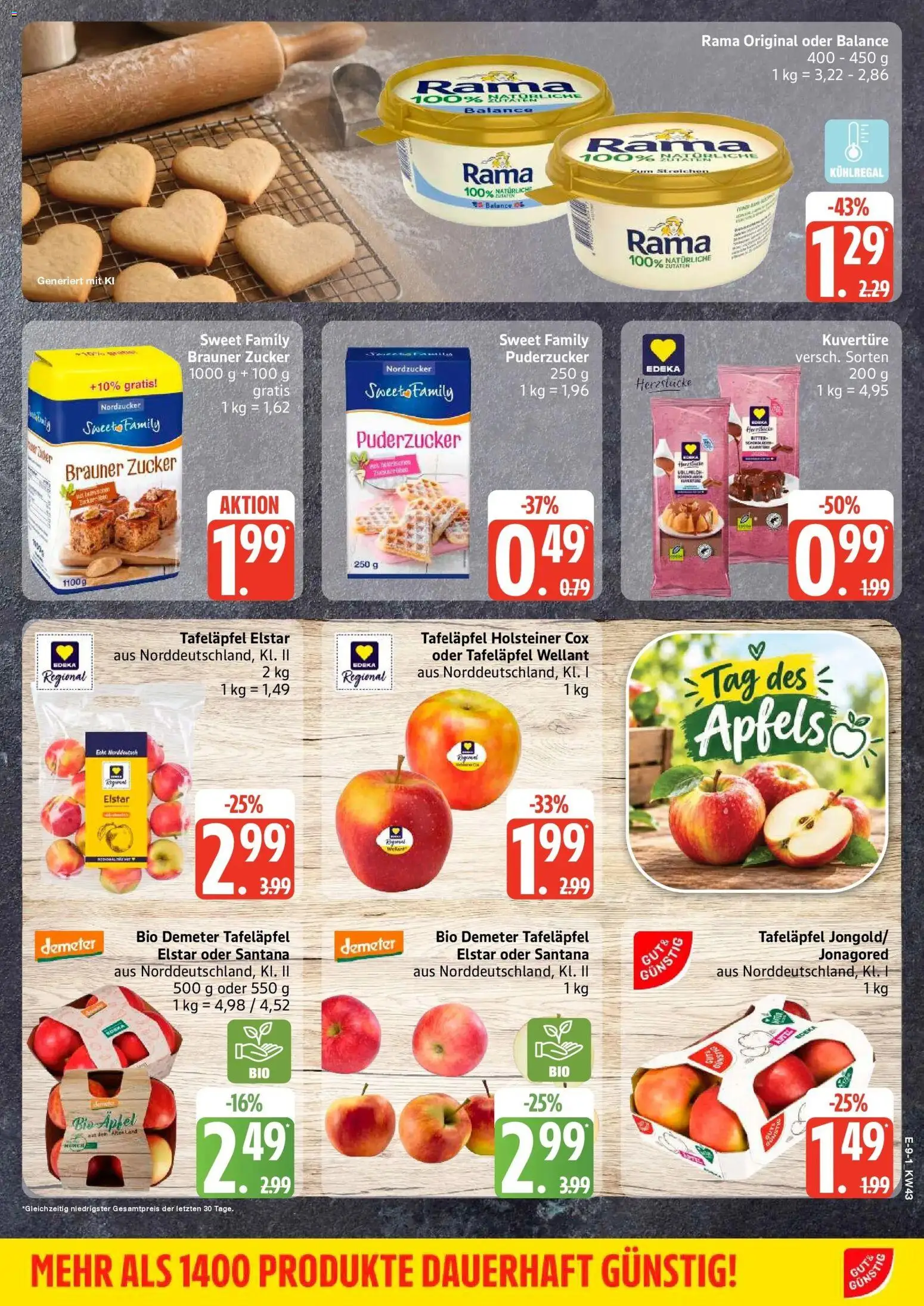 Edeka Prospekt Hamburg (ab 19.10.2026) » Angebote Online | Seite: 11 | Produkte: Rama, Äpfel, Zucker