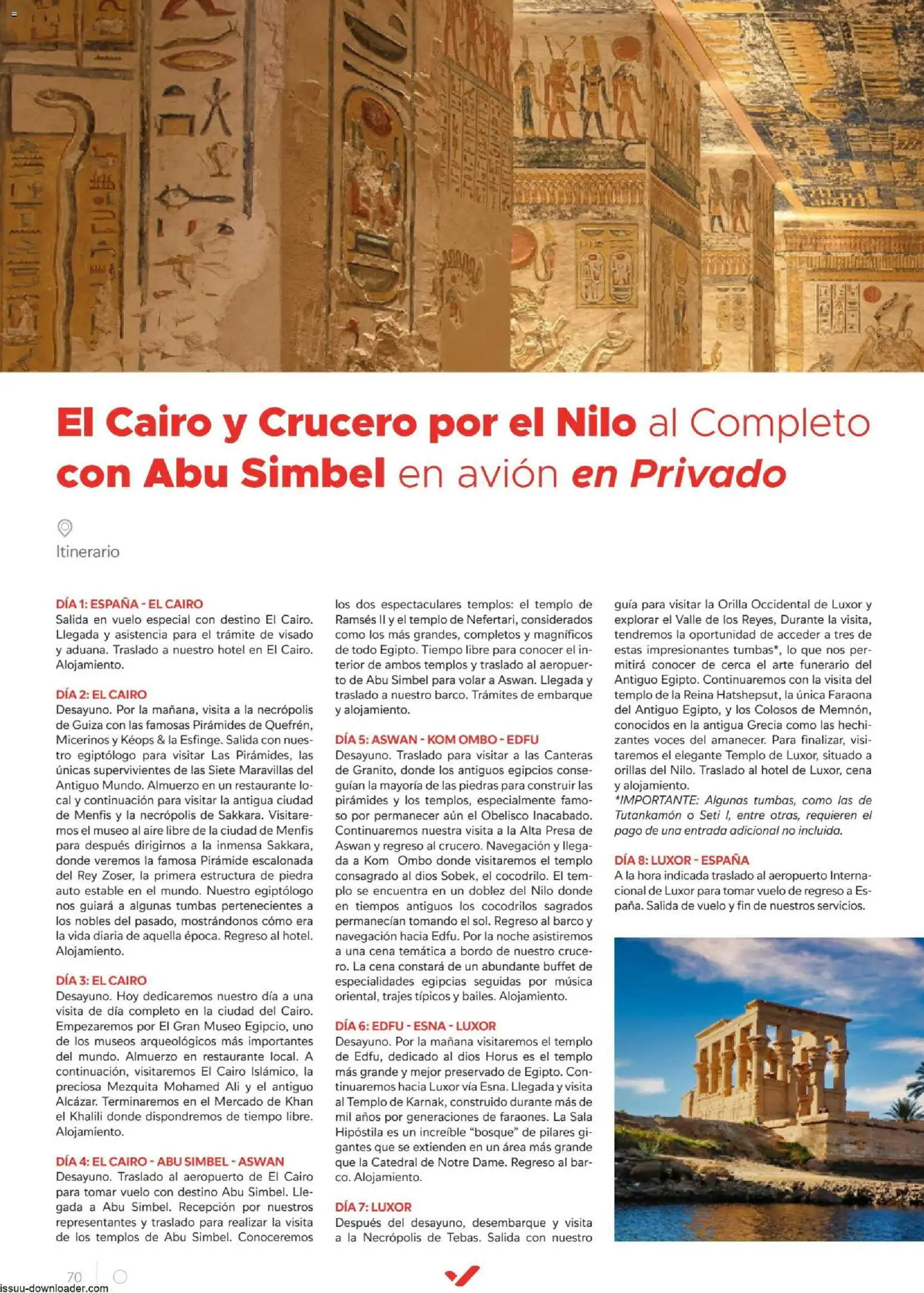 Halcón Viajes Egípto │ válido desde el 06/07/2026 | Página: 70 | Productos: Navegación